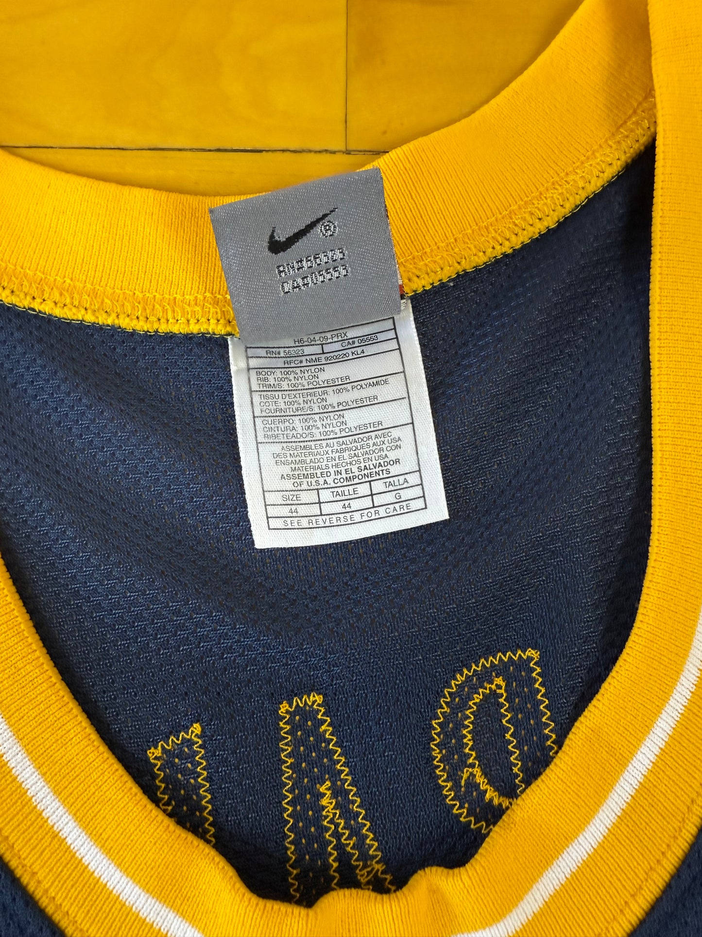 University of California Golden Bears Ed Gray 1996-1997 College Basketball Jersey (44/Large)