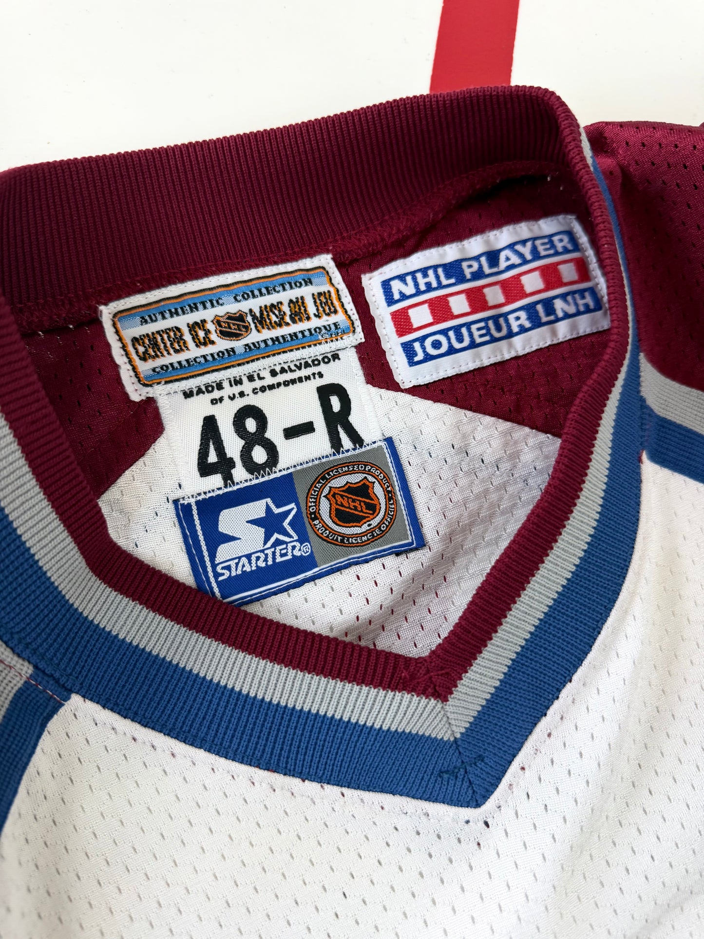 Colorado Avalanche Peter Forsberg 1996-1997 NHL Hockey Jersey (48/Large)