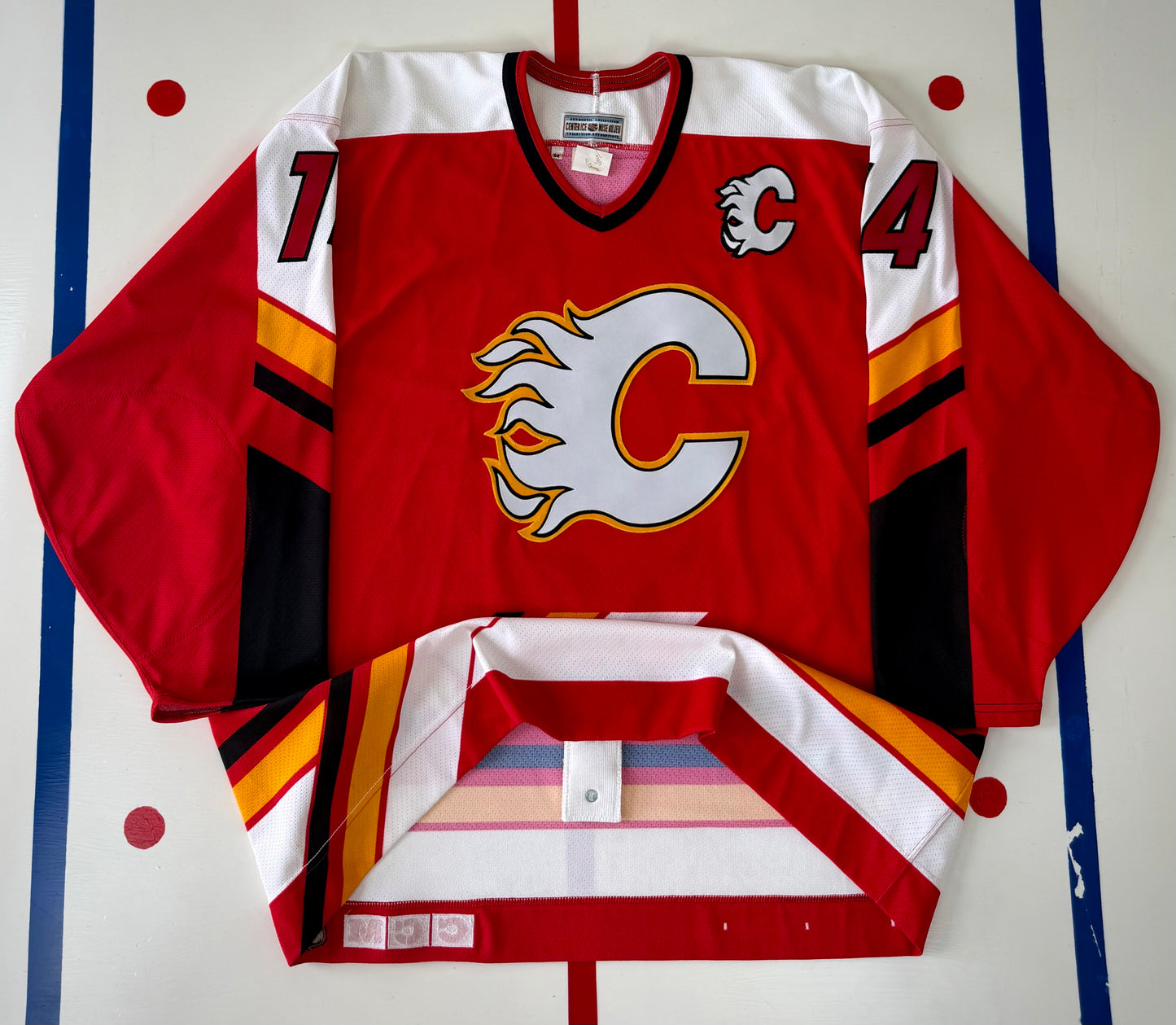Calgary Flames Theo Fleury 1996-1997 NHL Hockey Jersey (54/XXL)