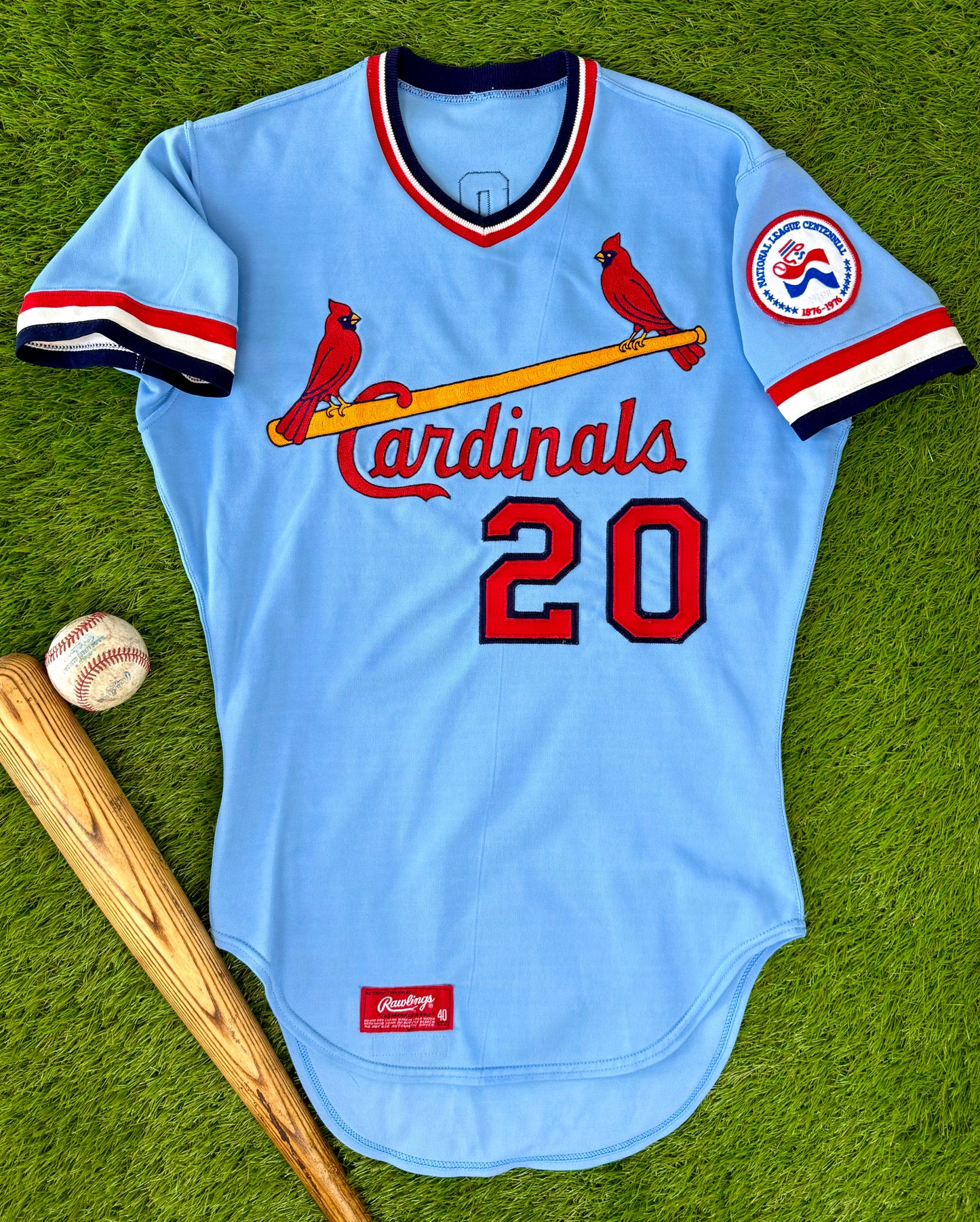 St. Louis Cardinals Lou Brock 1976 MLB Baseball Jersey (40/Medium)