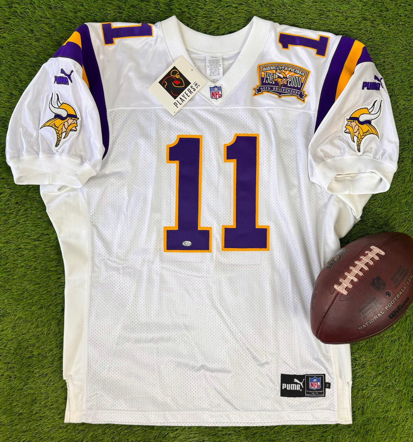 Minnesota Vikings 2000 Daunte Culpepper Signed NFL Football Jersey (52/XXL)