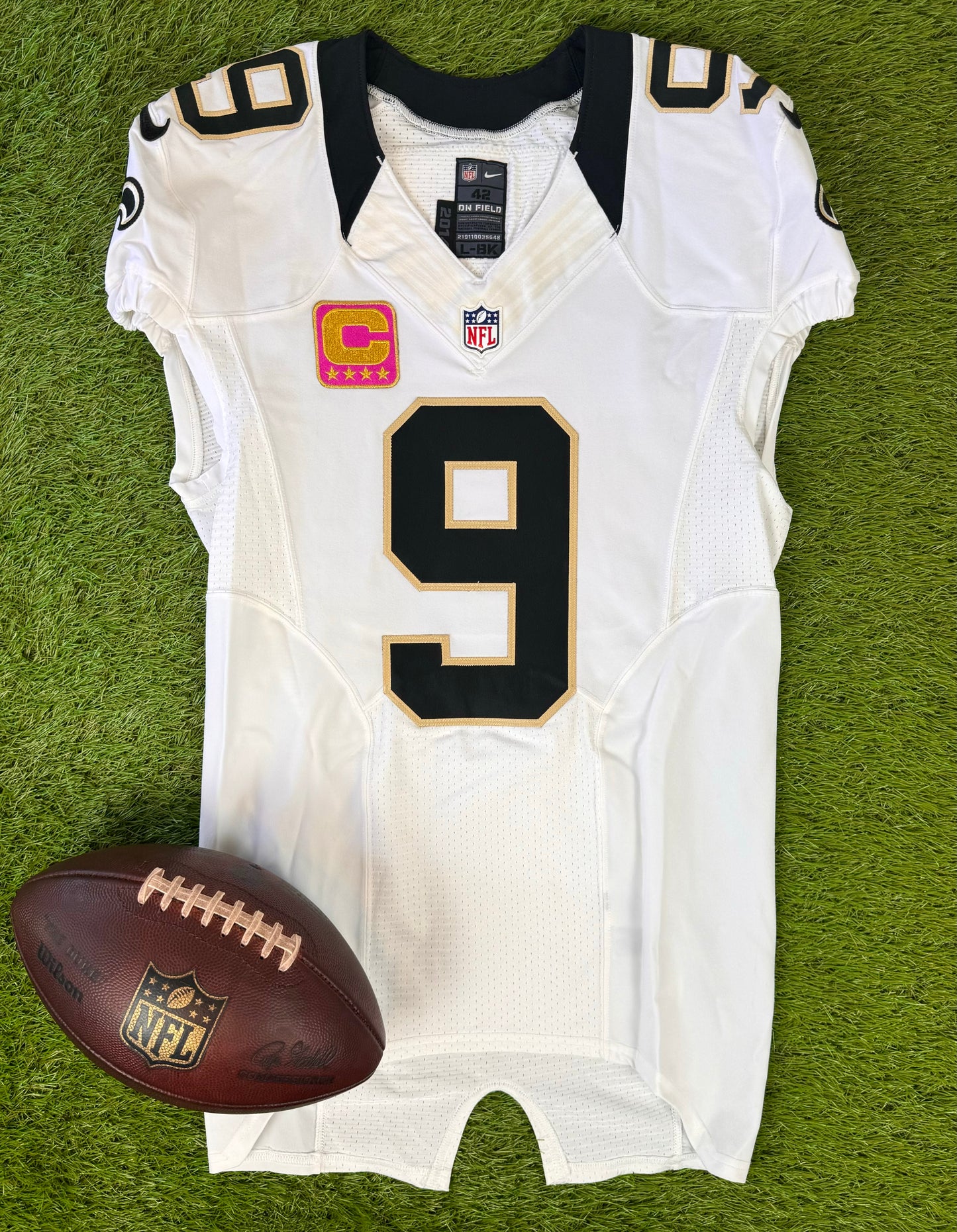New Orleans Saints Drew Brees 2014 Breast Cancer Awareness NFL Football Jersey (42/Medium)