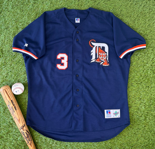 Detroit Tigers Alan Trammell 1995 Sunday Alternate MLB Baseball Jersey (52/XXL)