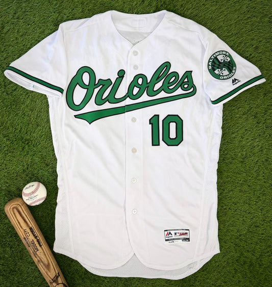 Baltimore Orioles Adam Jones 2018 Earth Day MLB Baseball Jersey (44/Large)