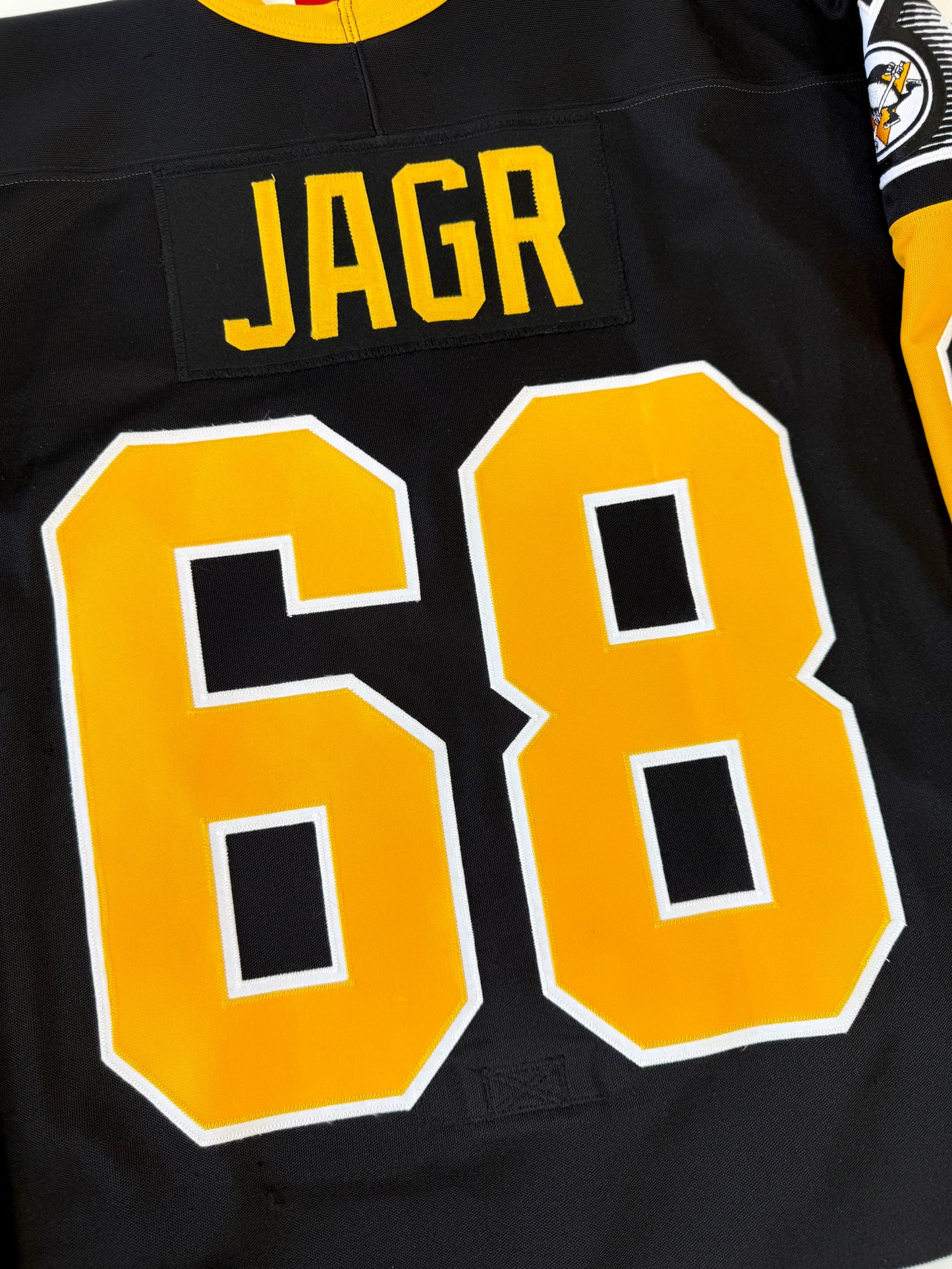 Pittsburgh Penguins Jaromir Jagr 1992 Stanley Cup Finals Autographed NHL Hockey Jersey (54/XXL)