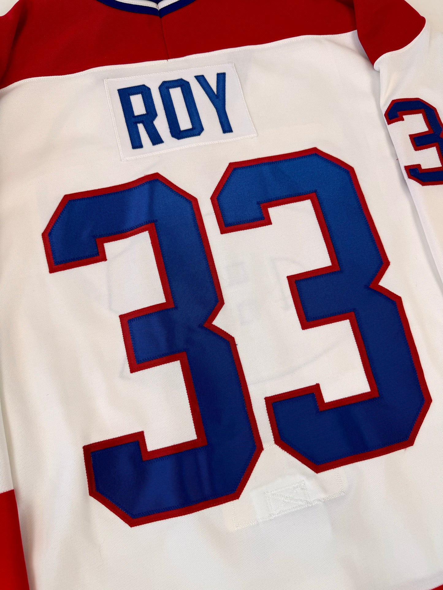 Montreal Canadiens Patrick Roy 1989 Stanley Cup Finals NHL Hockey Jersey (44/Medium)