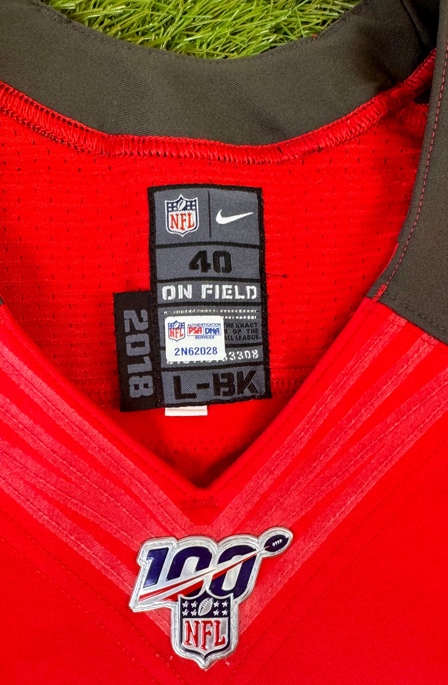Tampa Bay Buccaneers 2019 Ryan Smith Game Worn NFL Football Jersey (40/Medium)