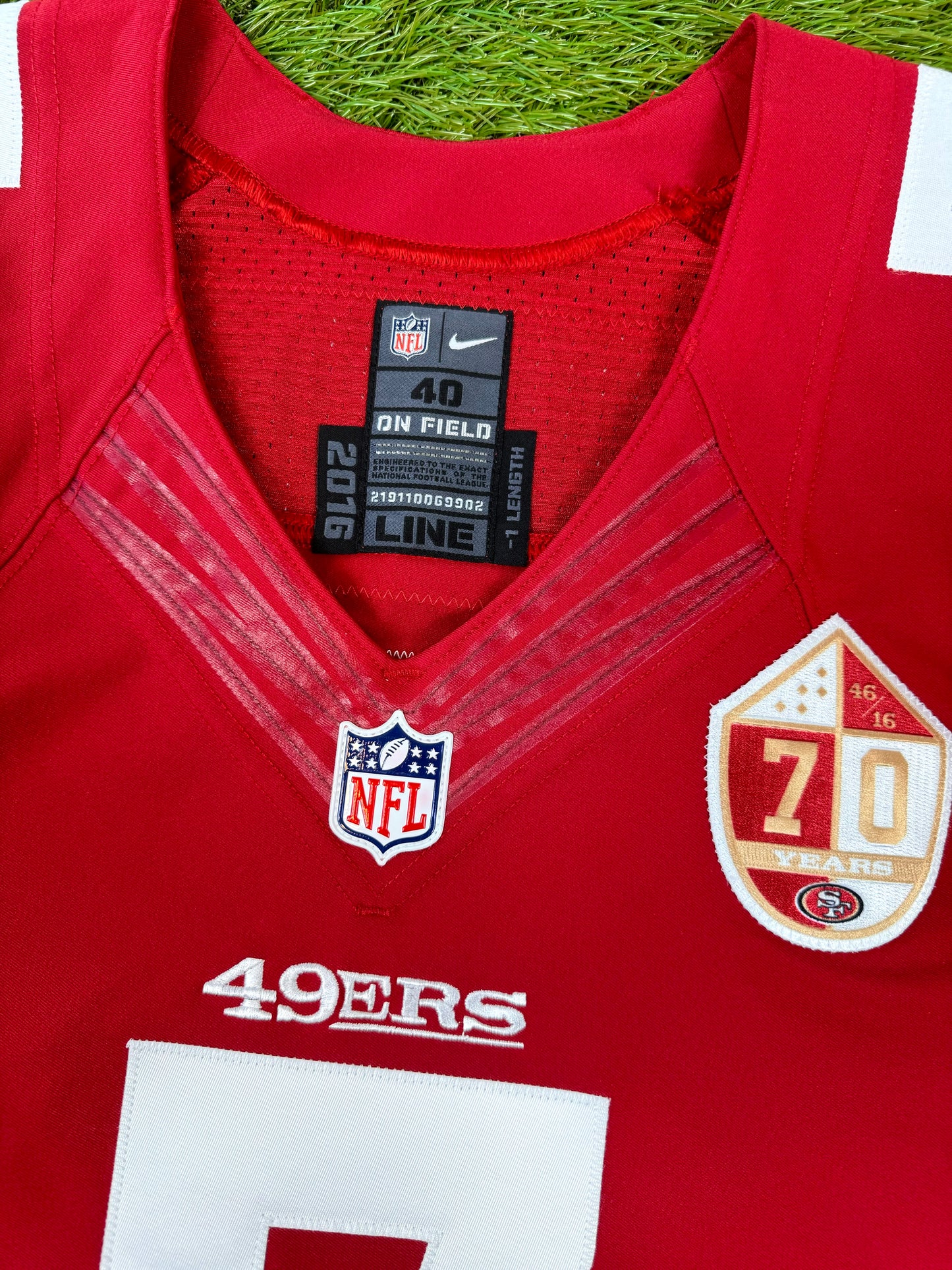 San Francisco 49ers 2016 Colin Kaepernick NFL Football Jersey (40/Medium)