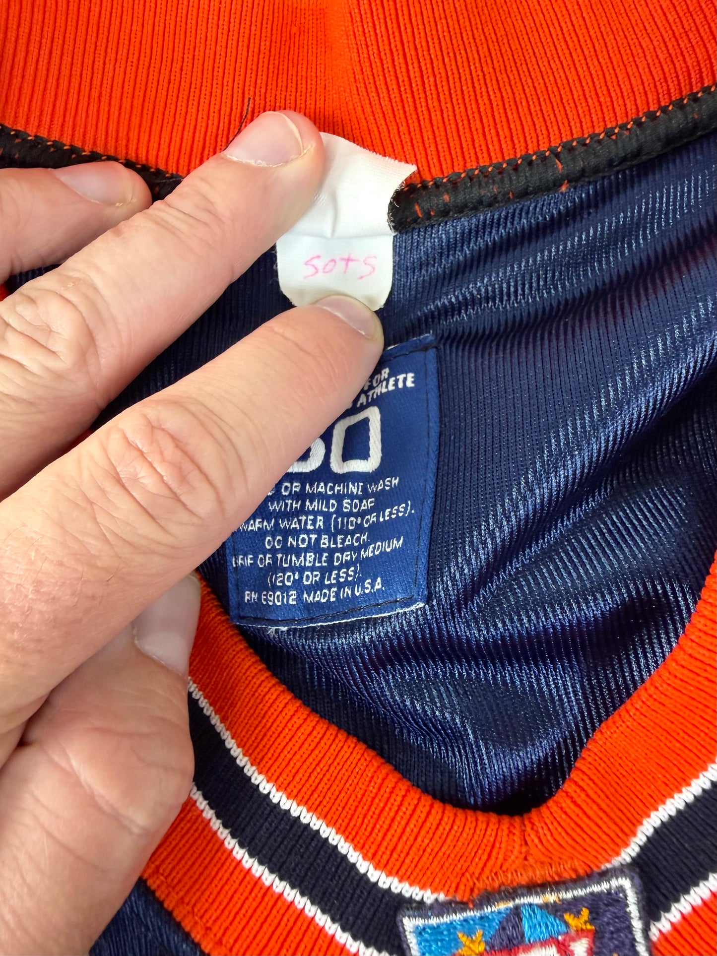 Amsterdam Admirals David Sanders 1999 NFL Europe Game Worn Football Jersey (50/XXL)