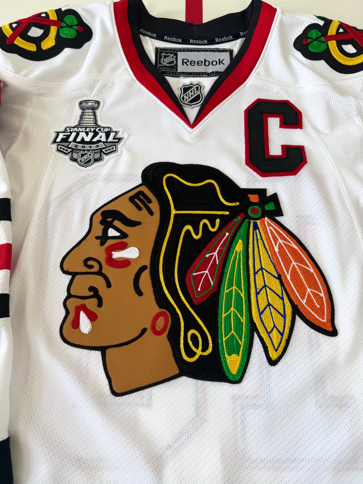 Chicago Blackhawks Jonathan Toews 2013 Stanley Cup Finals NHL Hockey Jersey (46/Small)