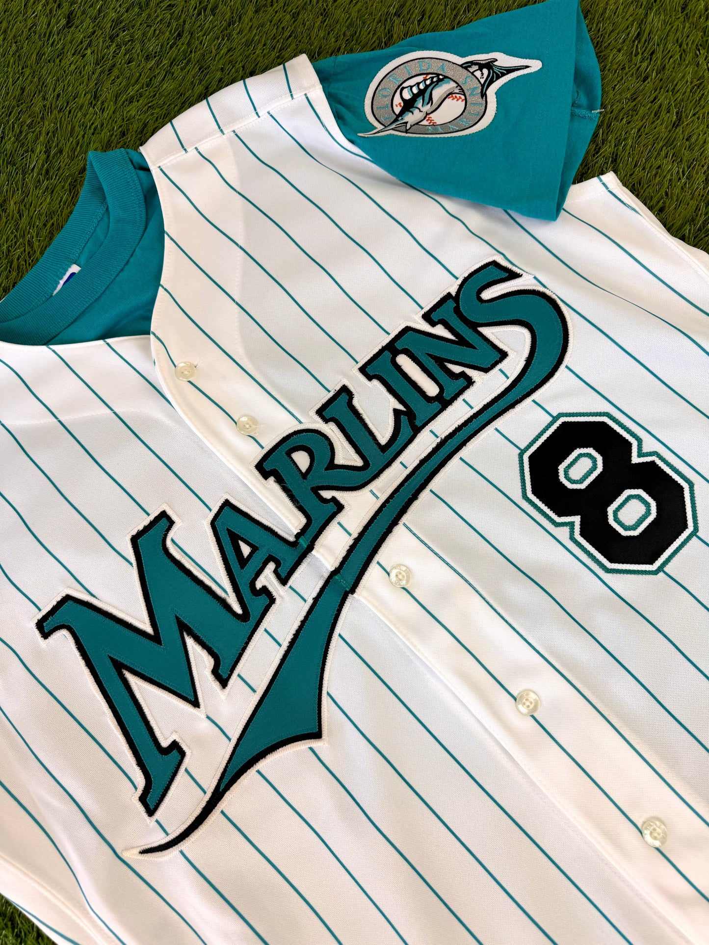 Florida Marlins 1995-1996 Andre Dawson MLB Baseball Vest Jersey and Undershirt (44/Large)