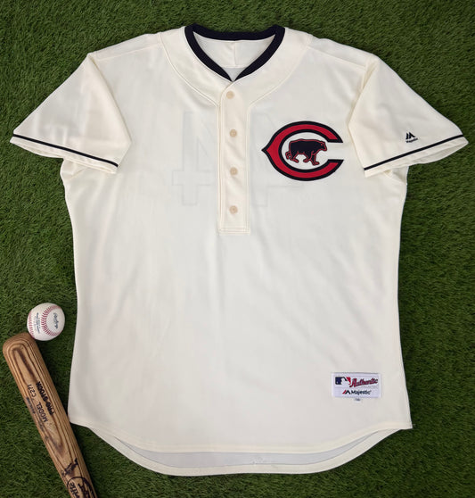 Chicago Cubs Anthony Rizzo 2016 Turn Back the Clock to 1916 MLB Baseball Jersey (56/XXXL)