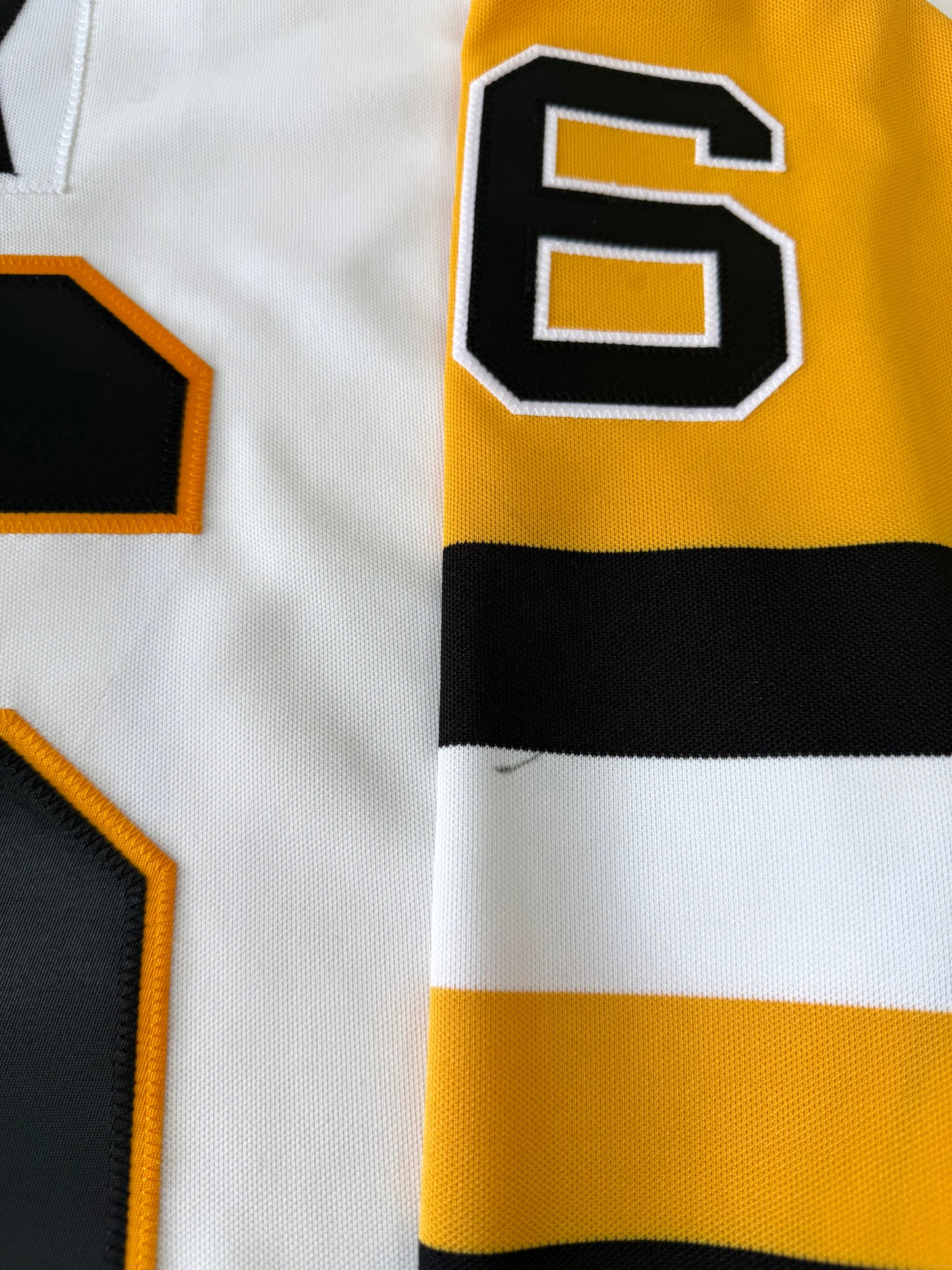 Pittsburgh Penguins Mario Lemieux 1989-1990 “Gold Toe” NHL Hockey Jersey (48/Large)
