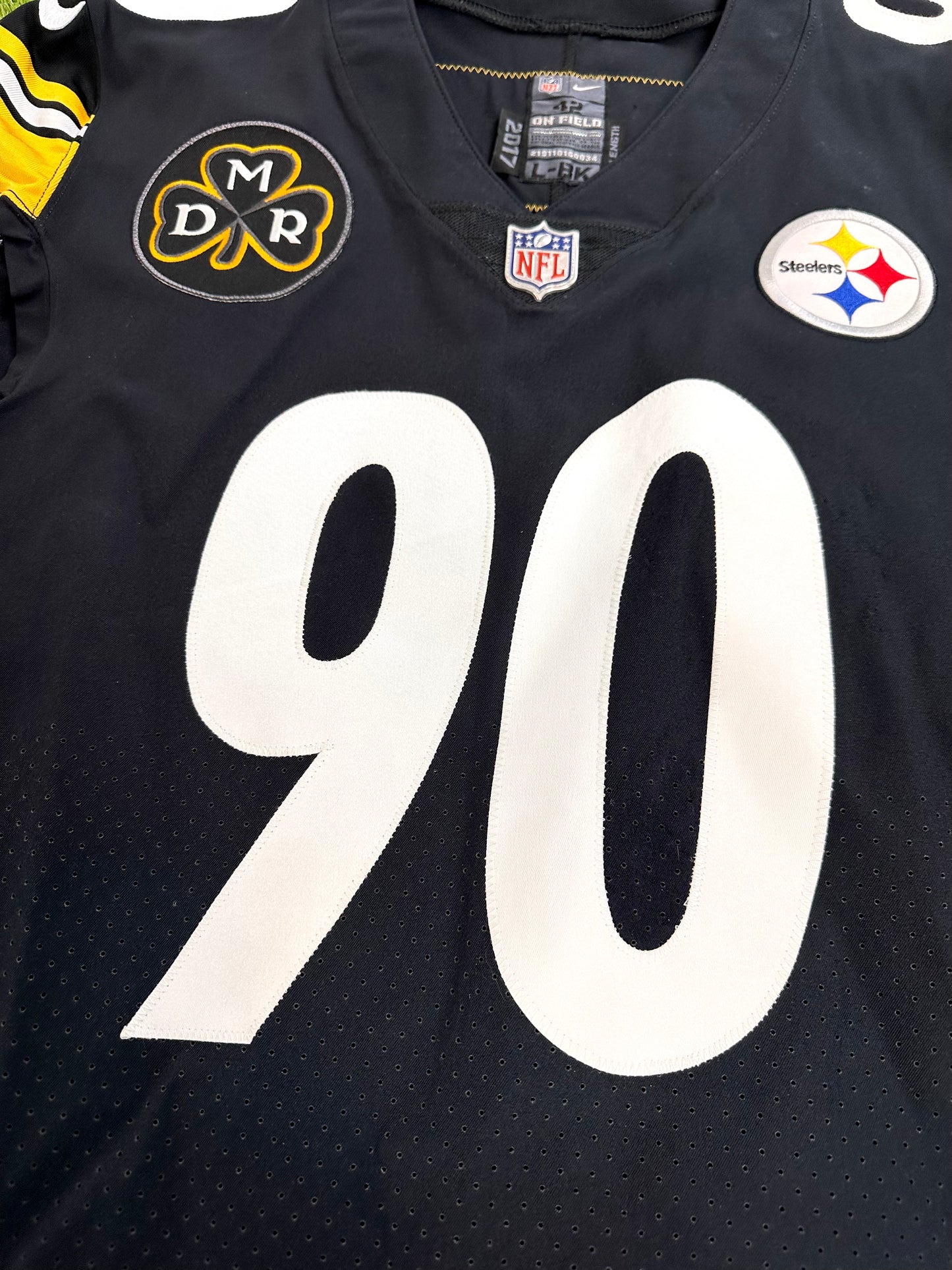 Pittsburgh Steelers T.J. Watt 2017 Team Issued NFL Football Jersey (42/Large)
