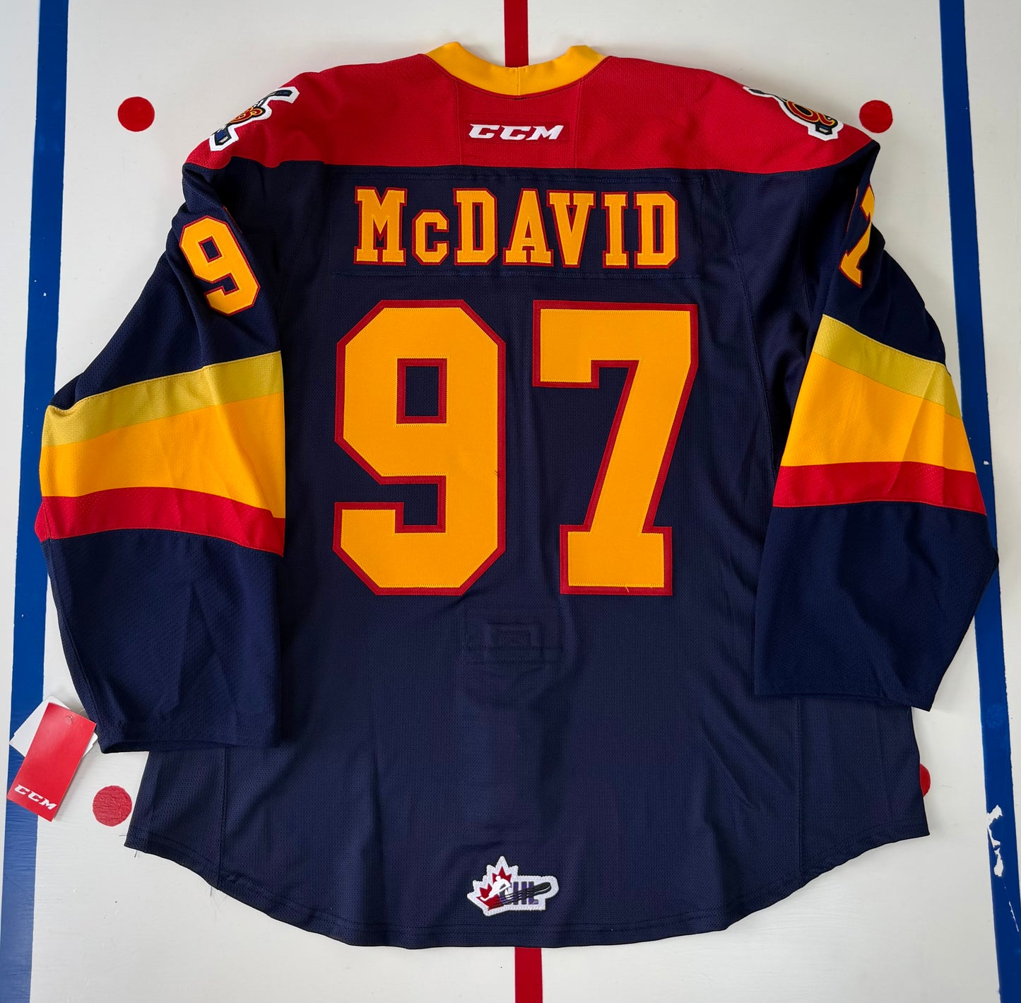 Erie Otters Conner McDavid 2014-2015 OHL Hockey Jersey (60/XXXL)
