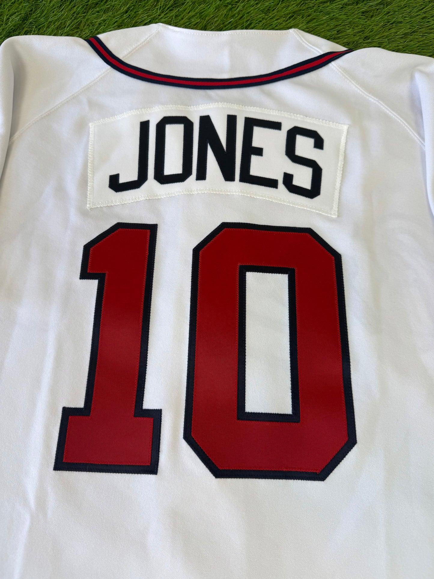 Atlanta Braves Chipper Jones 1995 World Series MLB Baseball Jersey (44/Large)
