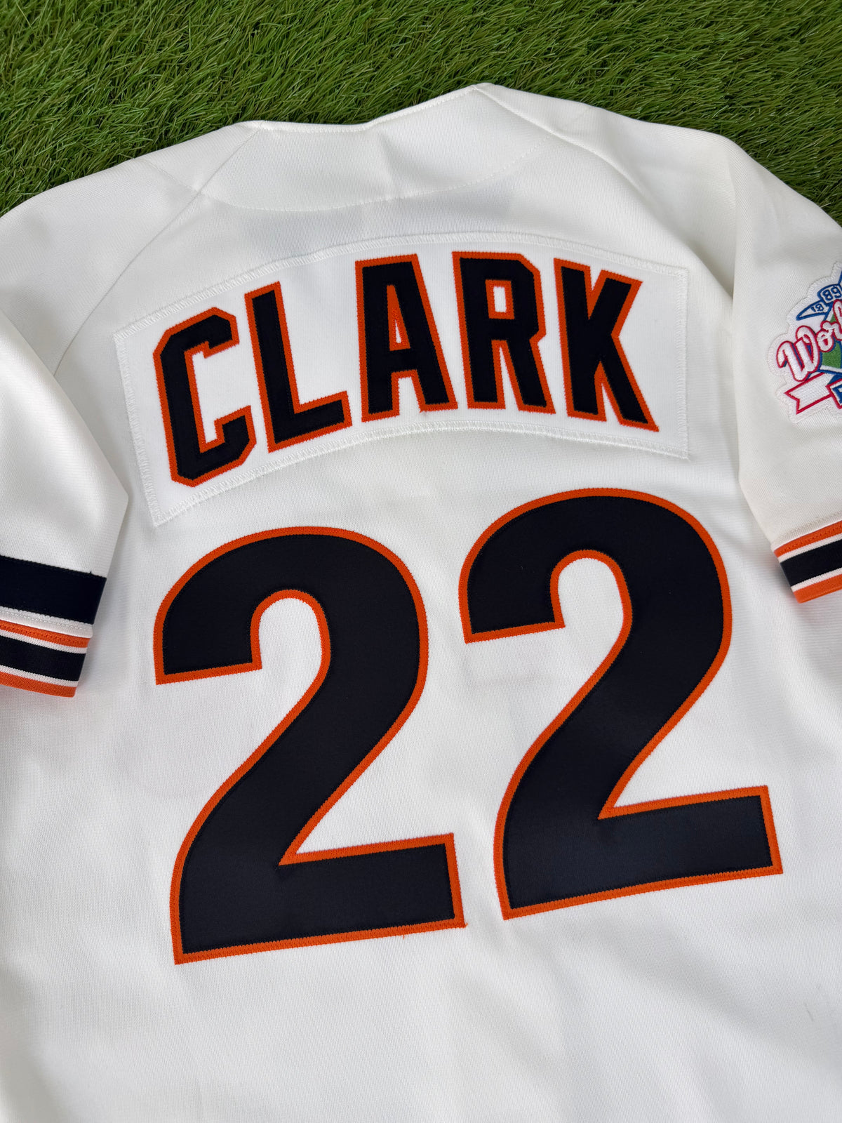 San Francisco Giants Will Clark 1989 World Series MLB Baseball Jersey (42/Large)