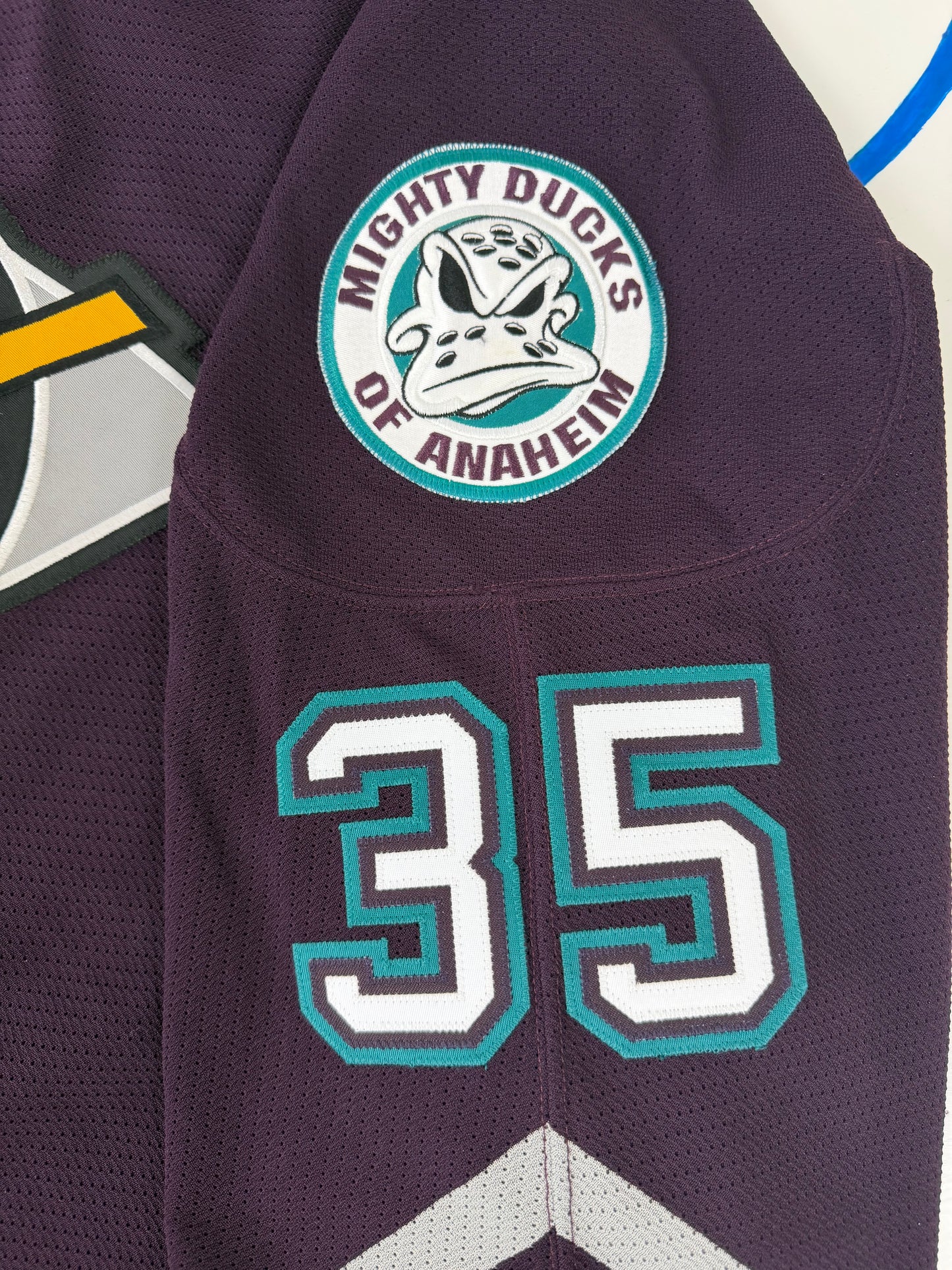 Mighty Ducks of Anaheim Jean-Sébastien Giguère 2003 Stanley Cup Finals NHL Hockey Jersey (56/XXL)