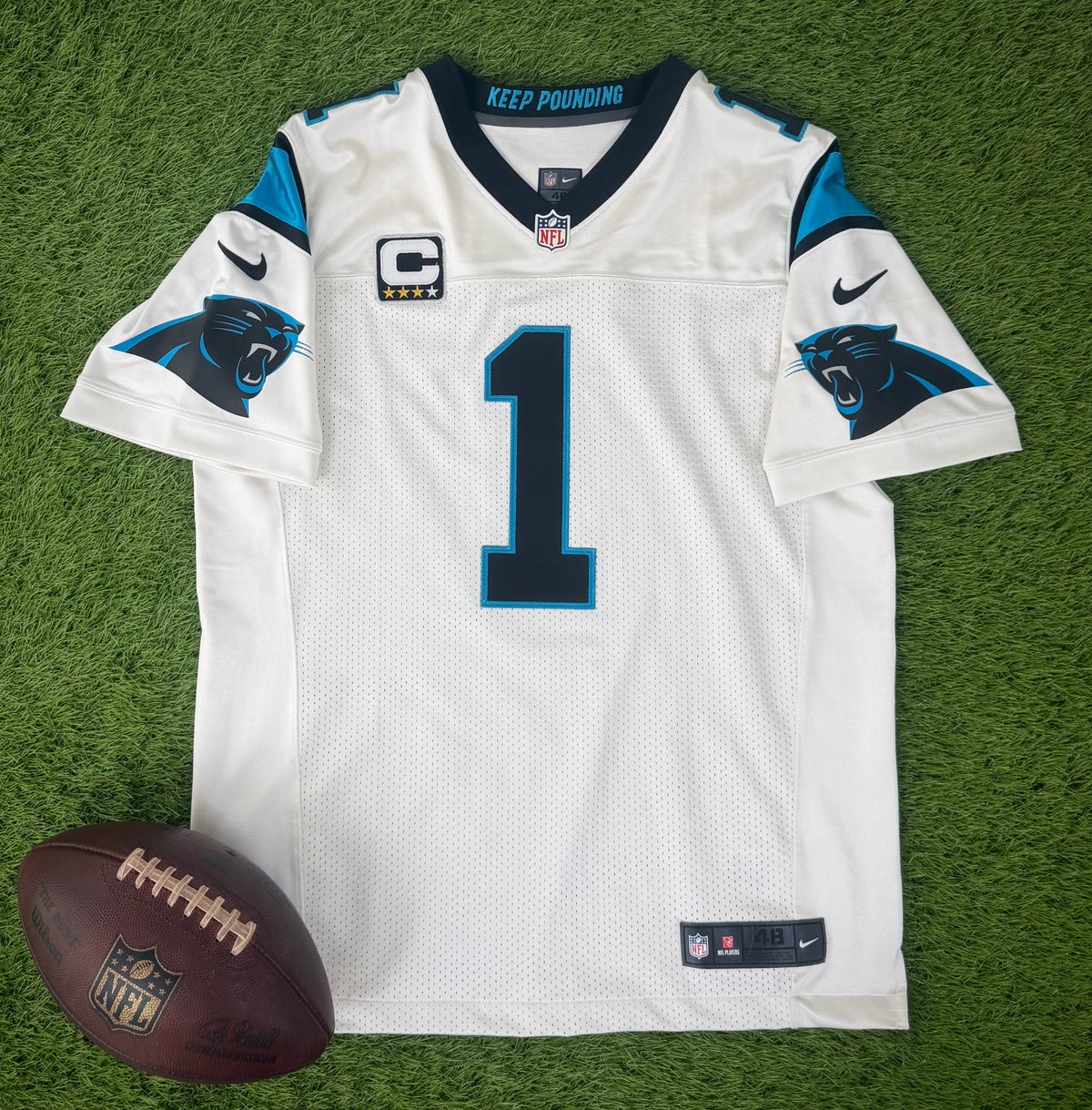 Carolina Panthers Cam Newton 2015 NFL Football Jersey (48/XL)