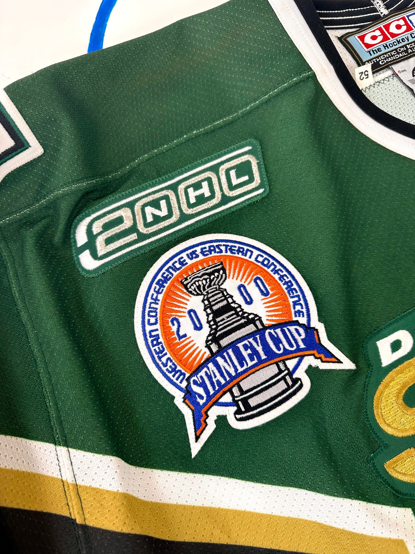 Dallas Stars Ed Belfour 2000 Stanley Cup Finals NHL Hockey Jersey (52/XL)