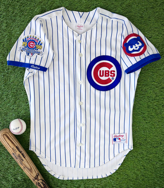 Chicago Cubs Ryne Sandberg 1990 MLB Baseball Jersey (42/Large)