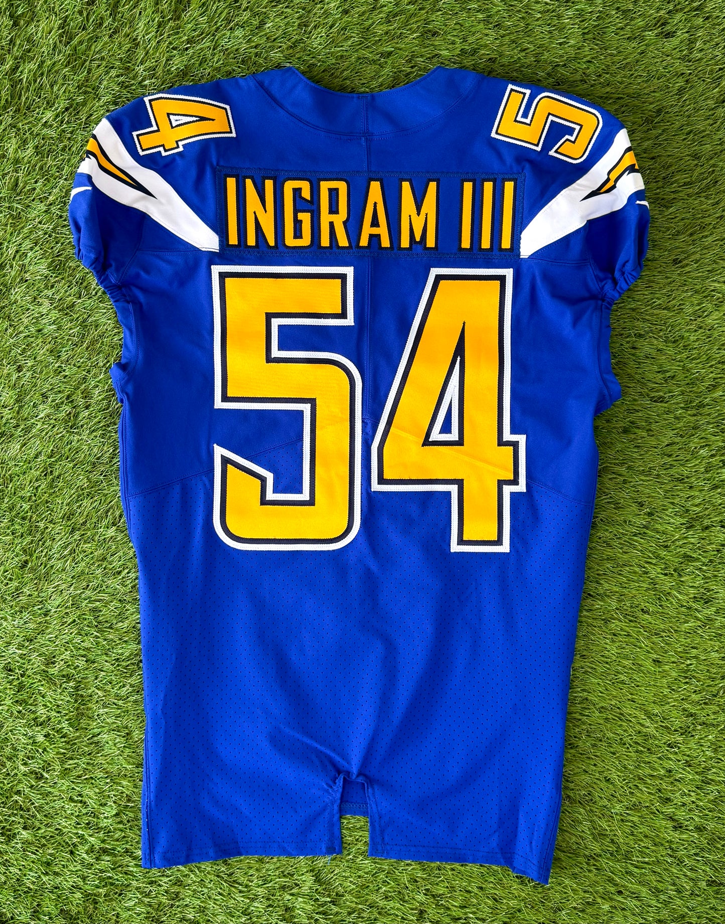 Los Angeles Chargers Melvin Ingram III 2019 Game Issued Alternate NFL Football Jersey (42/Medium)