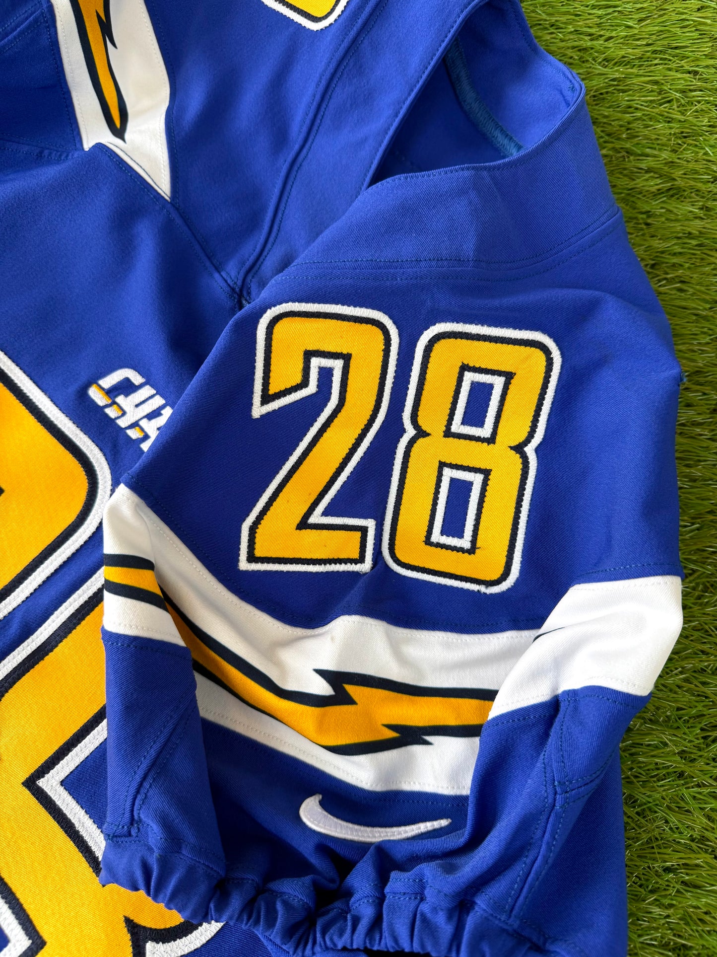 San Diego Chargers Melvin Gordon Game Issued 2016 Color Rush NFL Football Jersey (42/Medium)