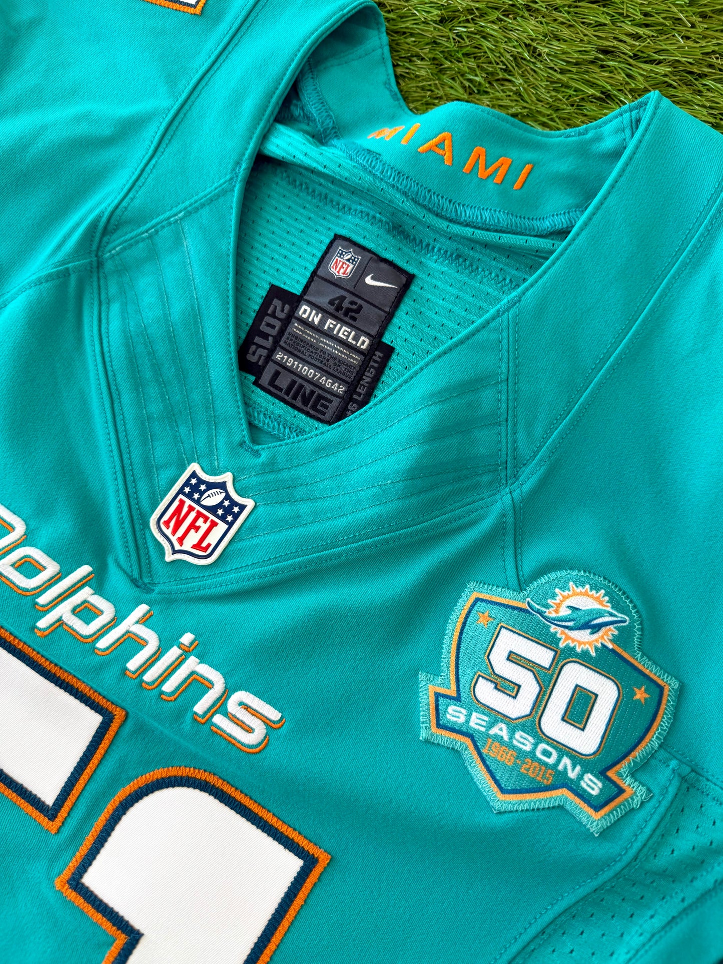 Miami Dolphins Mike Pouncey 2015 NFL Football Jersey (42/Medium)