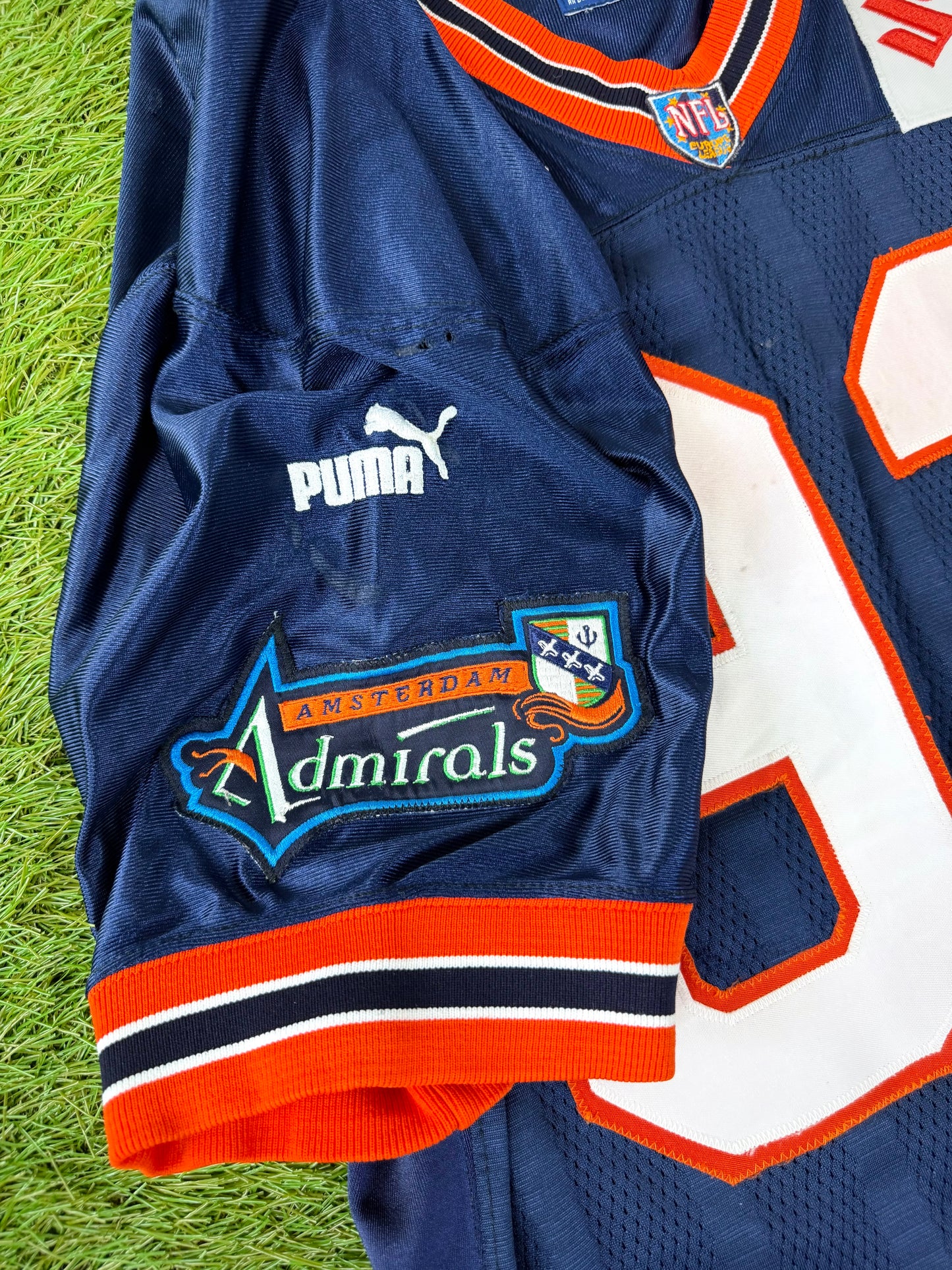 Amsterdam Admirals David Sanders 1999 NFL Europe Game Worn Football Jersey (50/XXL)