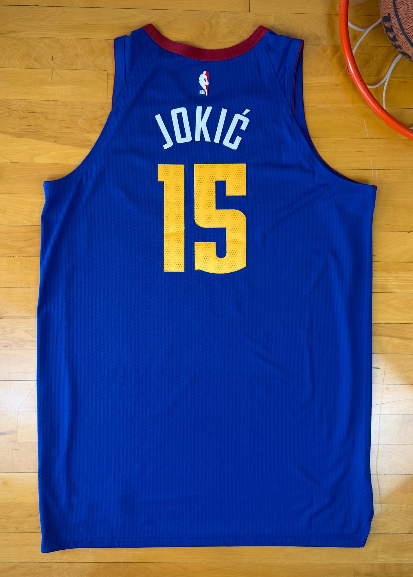 Denver Nuggets Nikola Jokic 2018-2020 Team Issued NBA Basketball Jersey (56/XXL)