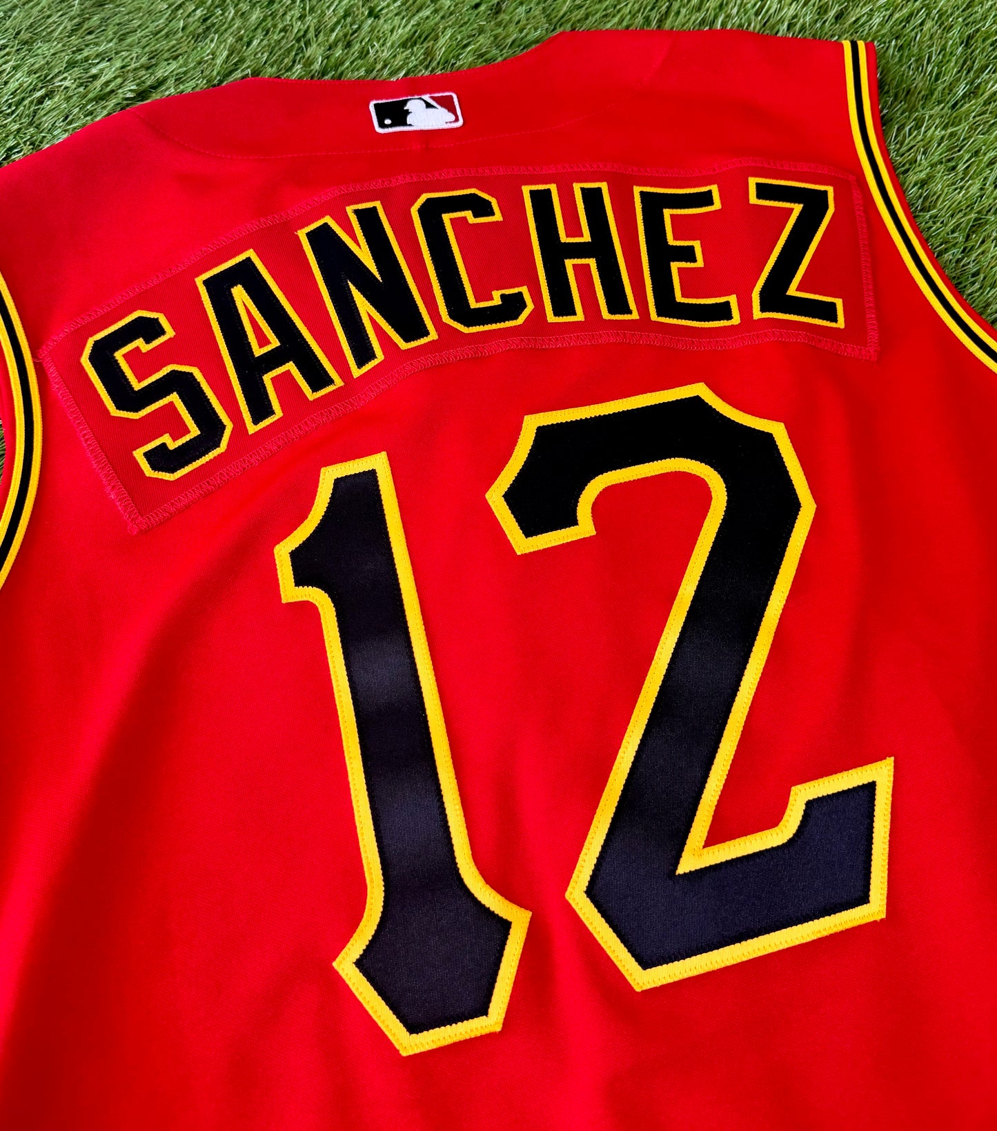 Pittsburgh Pirates 2007-2008 Freddy Sanchez Red Alternate Vest MLB Baseball Jersey (44/Large)