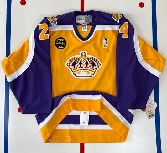 Los Angeles Kings Kobe Bryant LA Lakers Custom Hockey Jersey (50/Large)