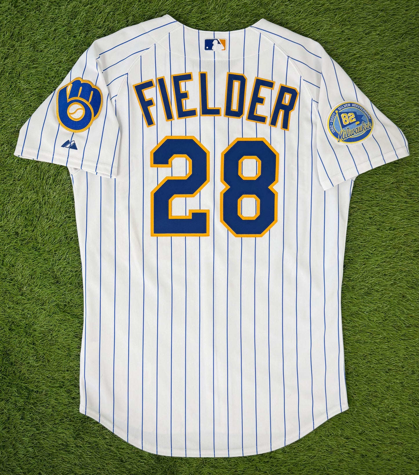 Milwaukee Brewers Prince Fielder 2007 Throwback MLB Baseball Jersey (44/Large)