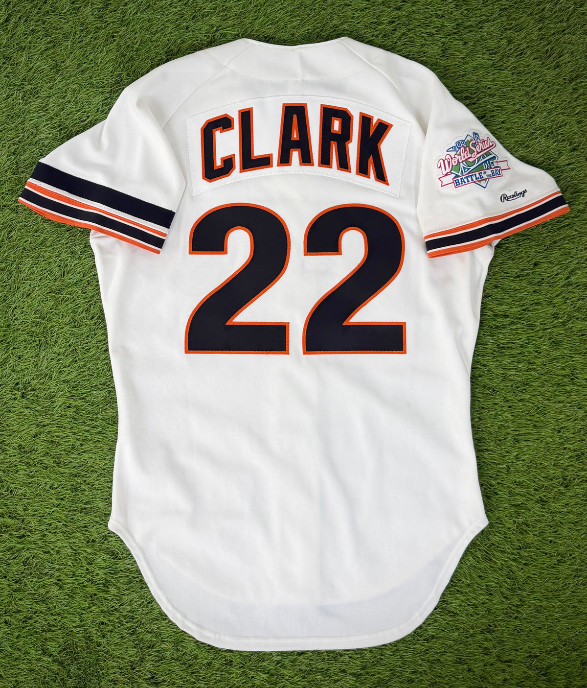 San Francisco Giants Will Clark 1989 World Series MLB Baseball Jersey (42/Large)