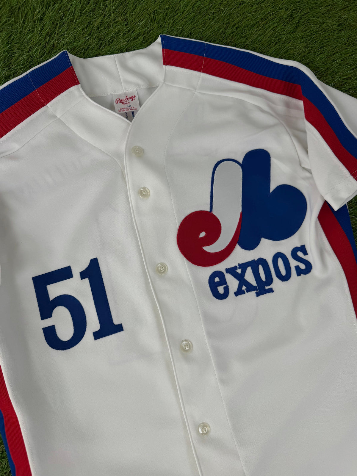 Montreal Expos Randy Johnson 1988-1989 MLB Baseball Jersey (42/Large)