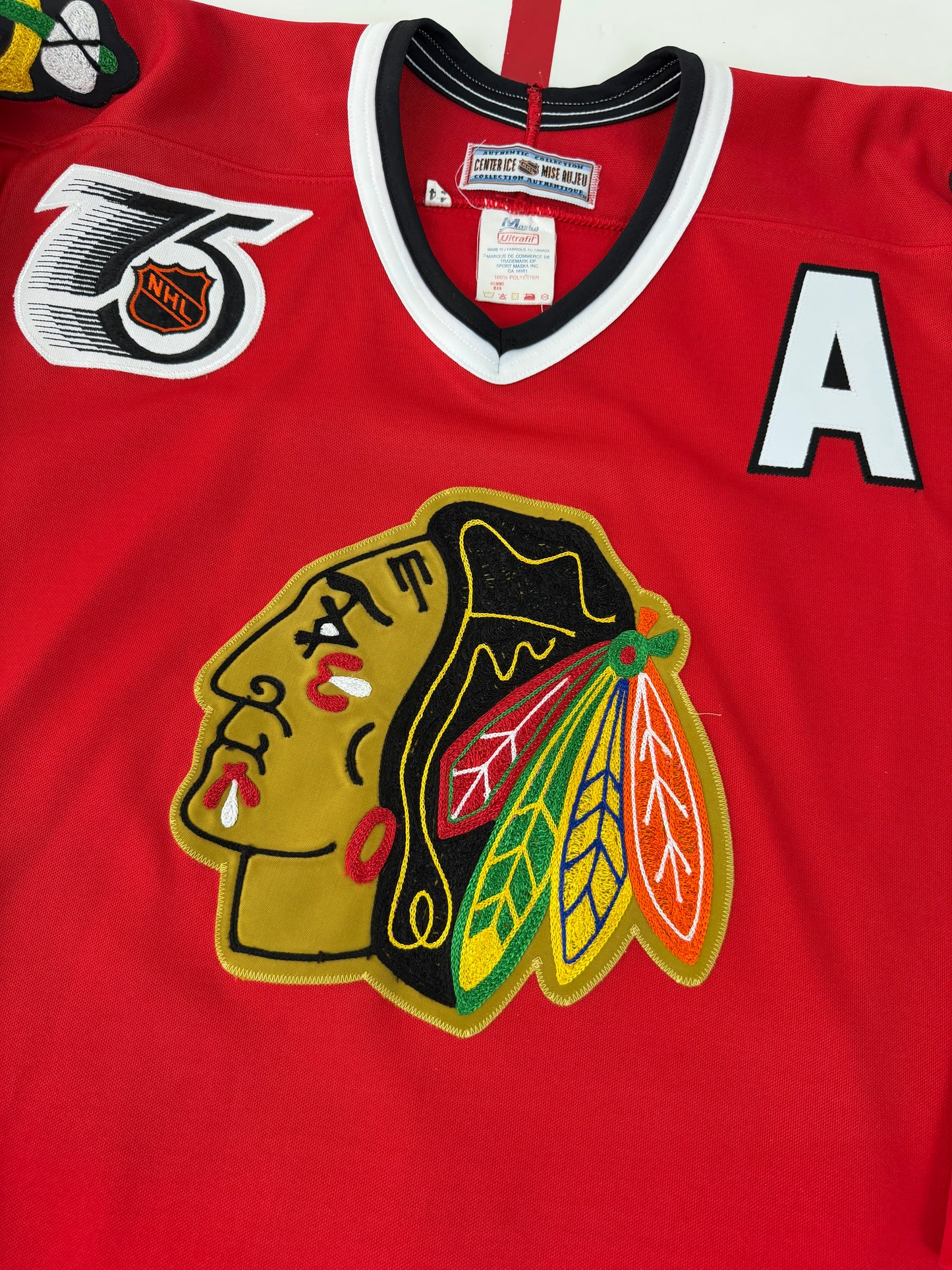 Chicago Blackhawks Steve Larmer 1992 NHL Hockey Jersey (44/Medium)