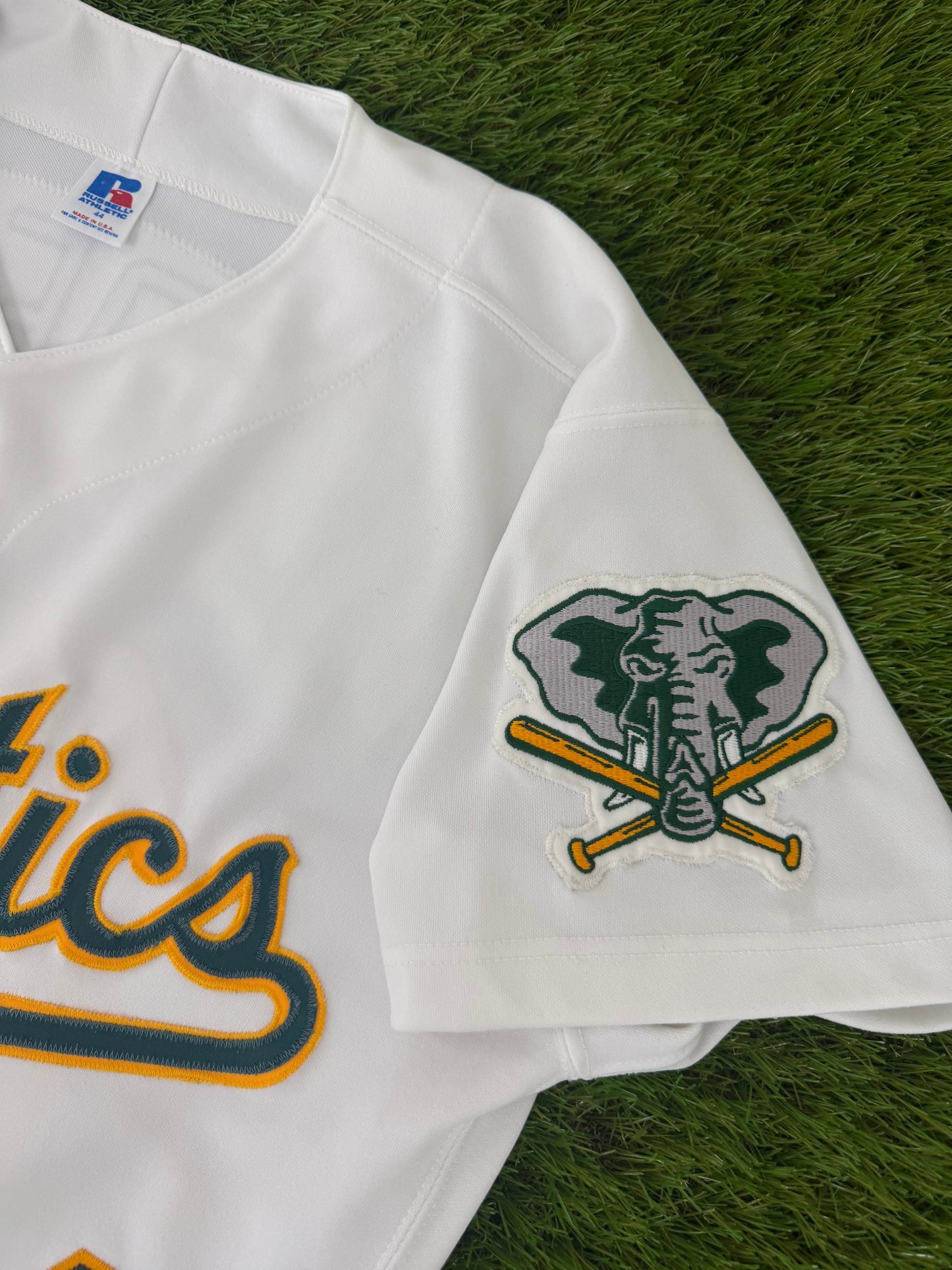 Oakland Athletics Rickey Henderson 1993 MLB Baseball Jersey (44/Large)