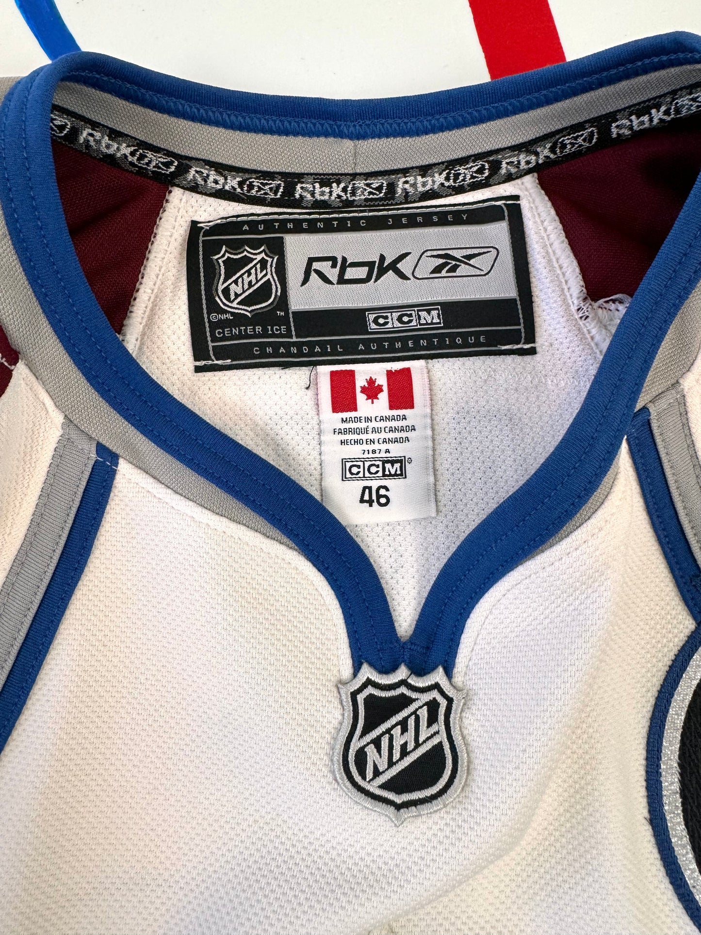 Colorado Avalanche 2007-2009 Joe Sakic NHL Hockey Jersey (46/Medium)