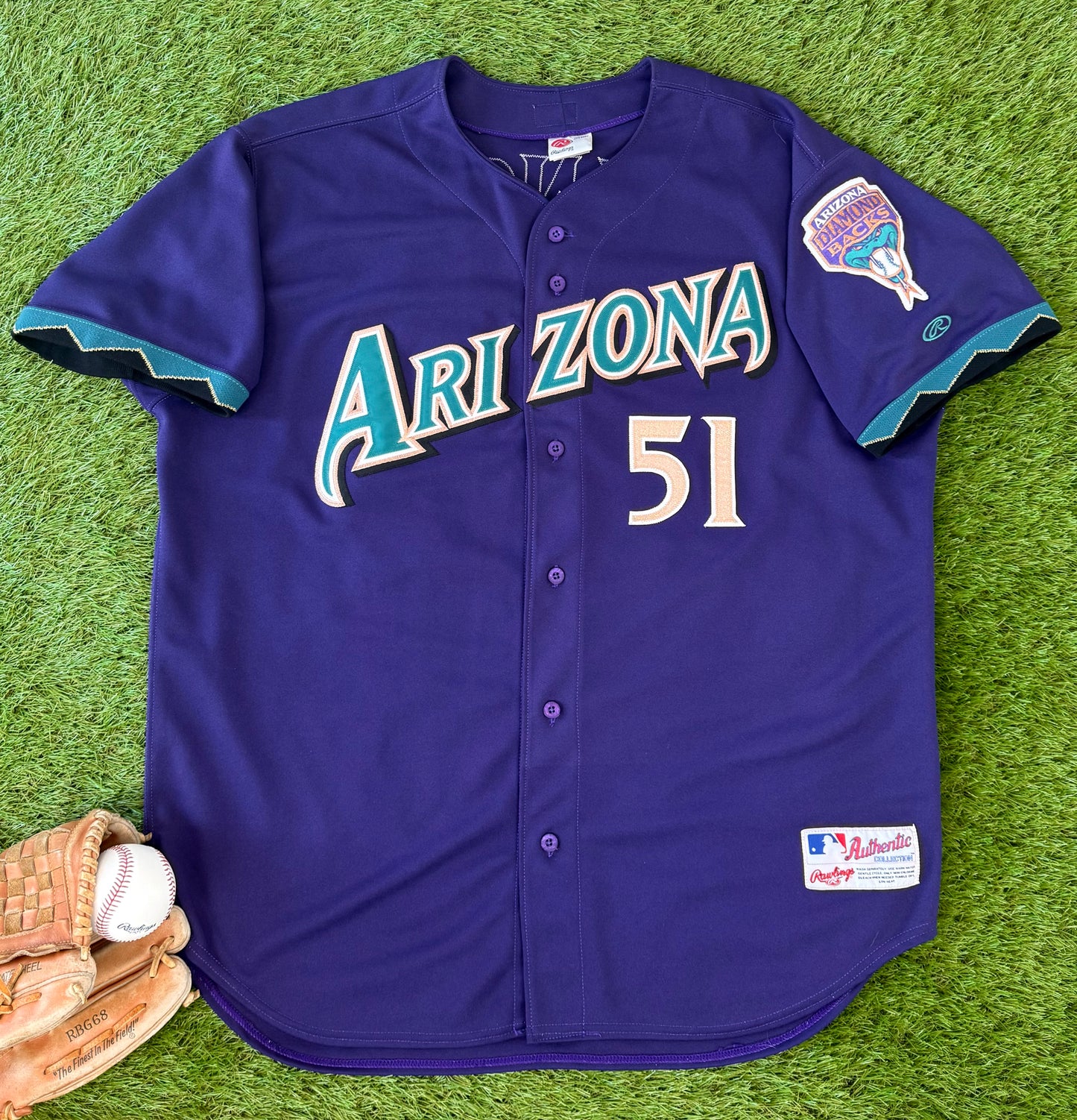 Arizona Diamondbacks Randy Johnson 2000-2002 MLB Baseball Jersey (52/XXL)