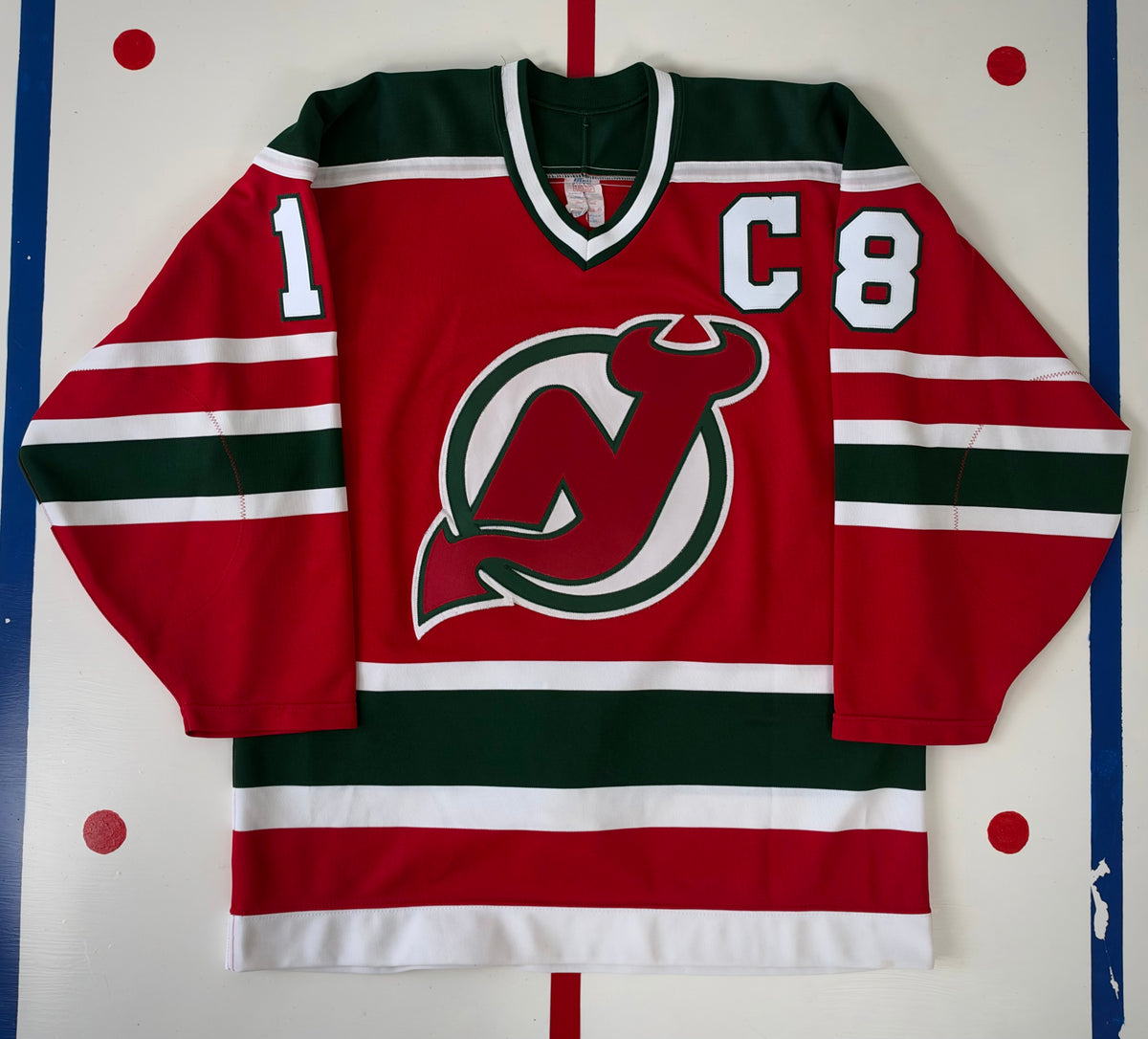 New Jersey Devils Mel Bridgman 1986-1987 NHL Hockey Jersey (46/Large)