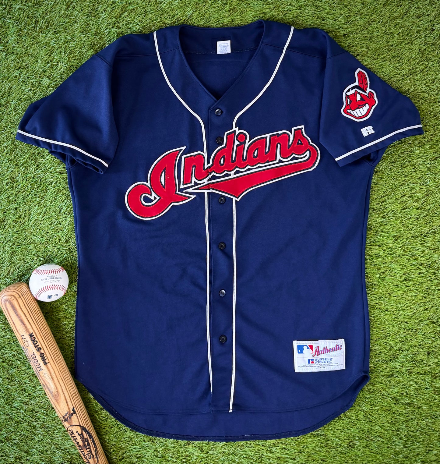 Cleveland Indians Sandy Alomar 2000 MLB Baseball Jersey (48/XL)