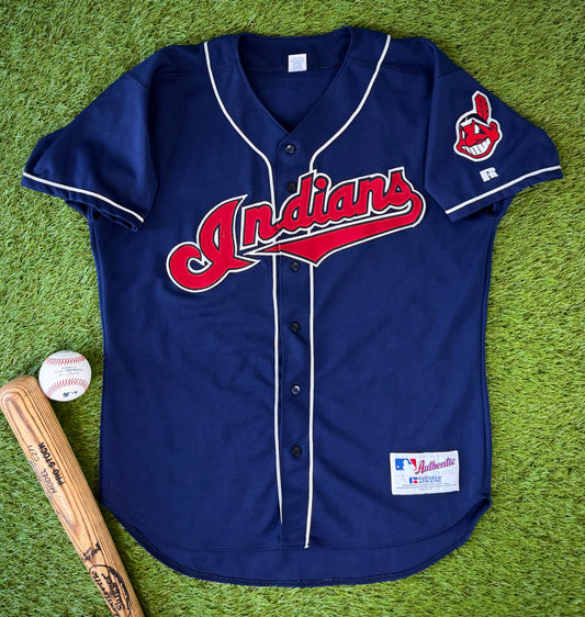 Cleveland Indians Sandy Alomar 2000 MLB Baseball Jersey (48/XL)