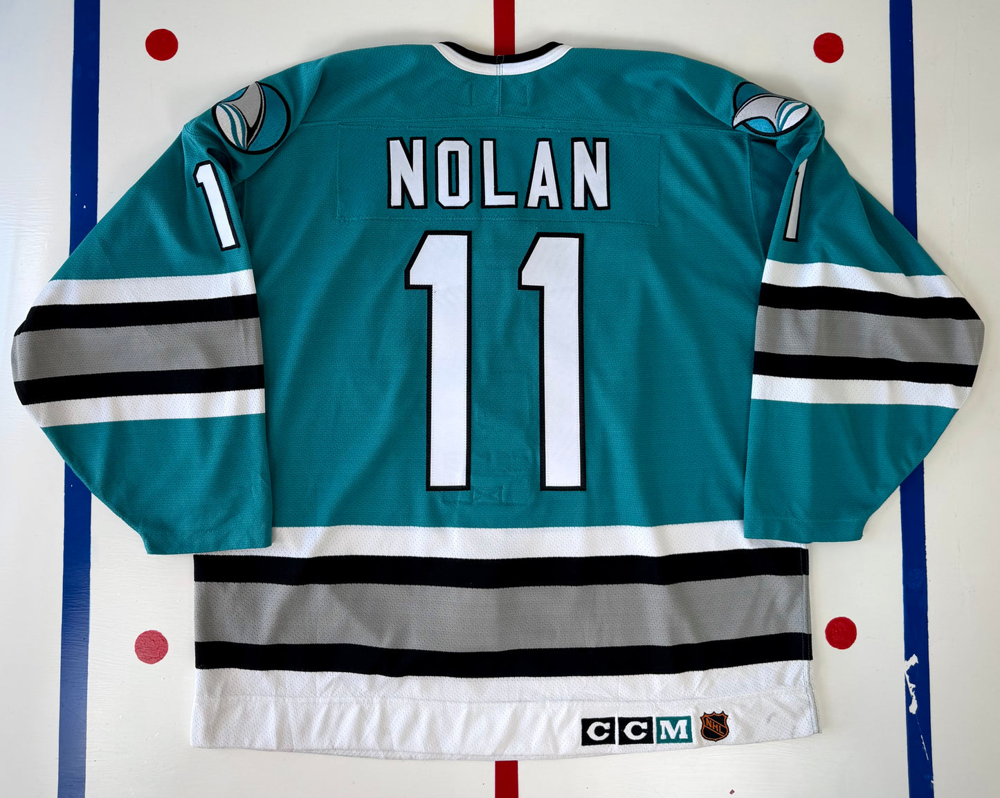 San Jose Sharks Owen Nolan 1995-1996 NHL Hockey Jersey (52/XL)