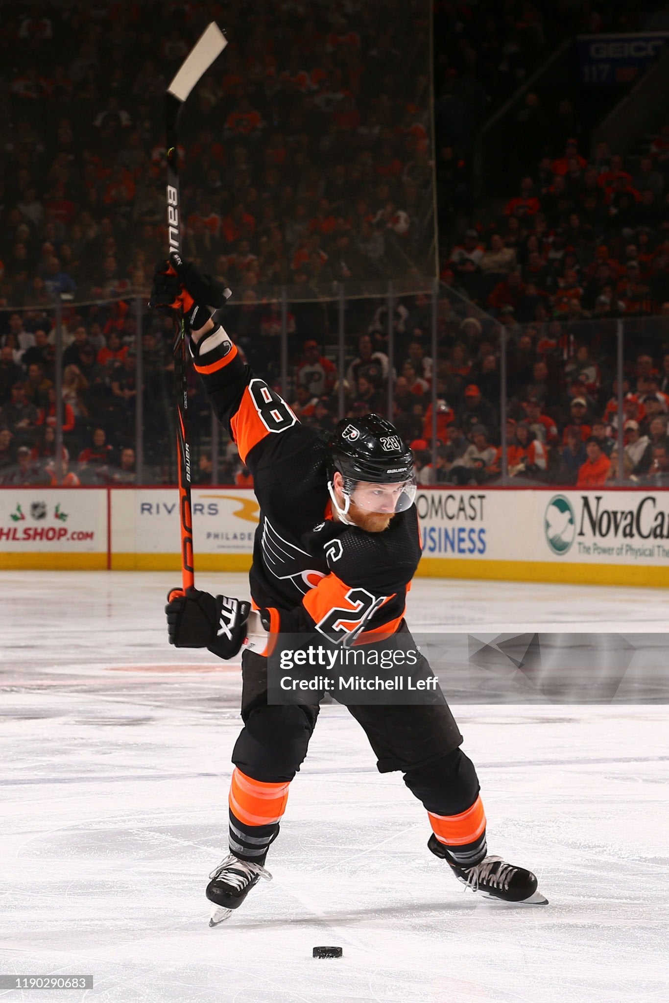 Philadelphia Flyers Claude Giroux 2018-2021 Alternate NHL Hockey Jersey (56/XXL)