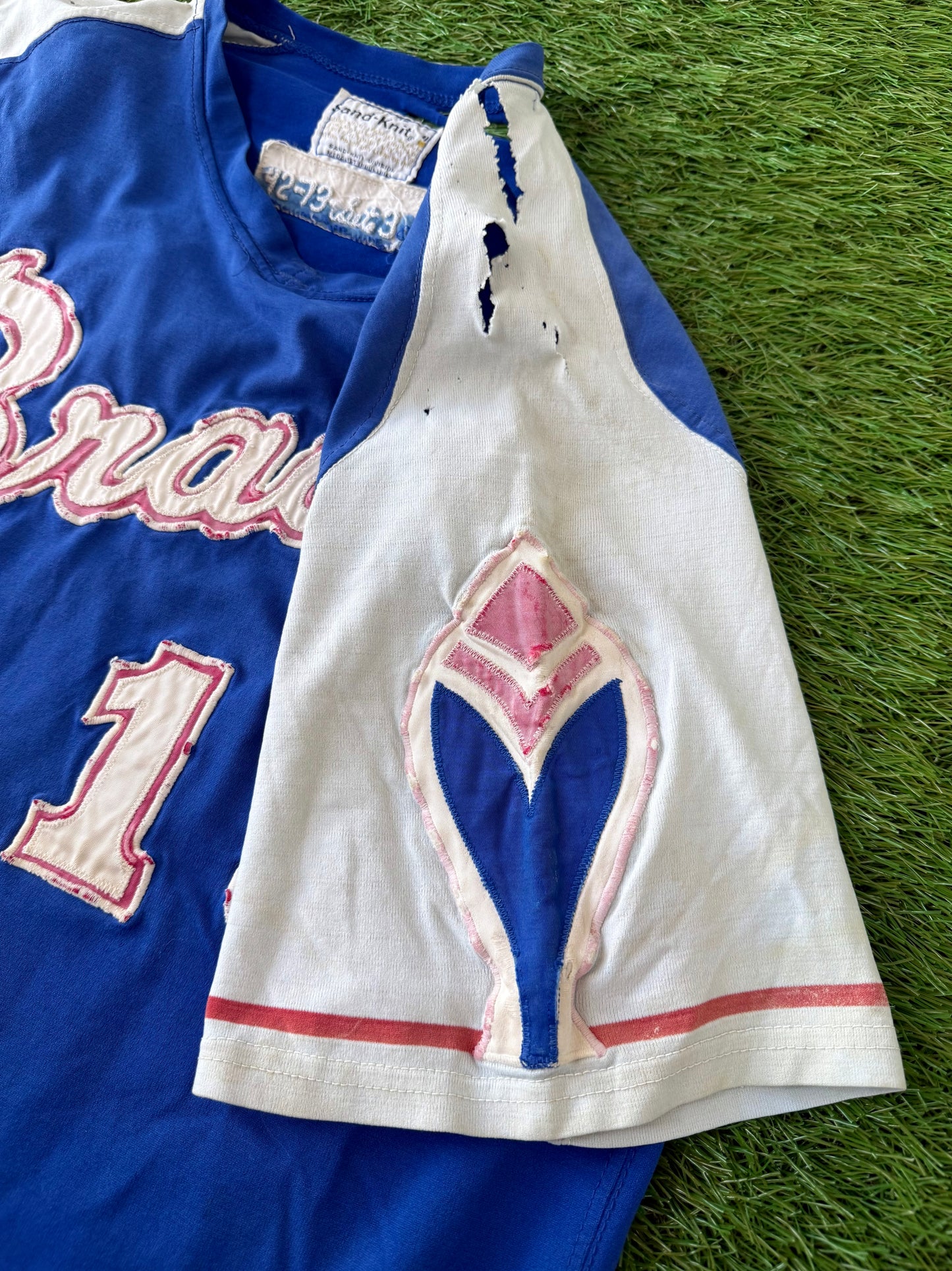 Atlanta Braves Johnny Oates 1973 Game Worn MLB Baseball Jersey (42/Large)