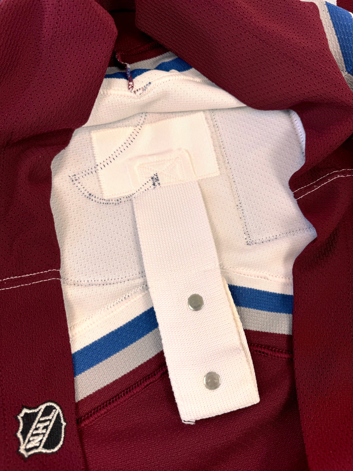 Colorado Avalanche Joe Sakic Signed 2001 Stanley Cup Finals NHL Hockey Jersey (48/Large)