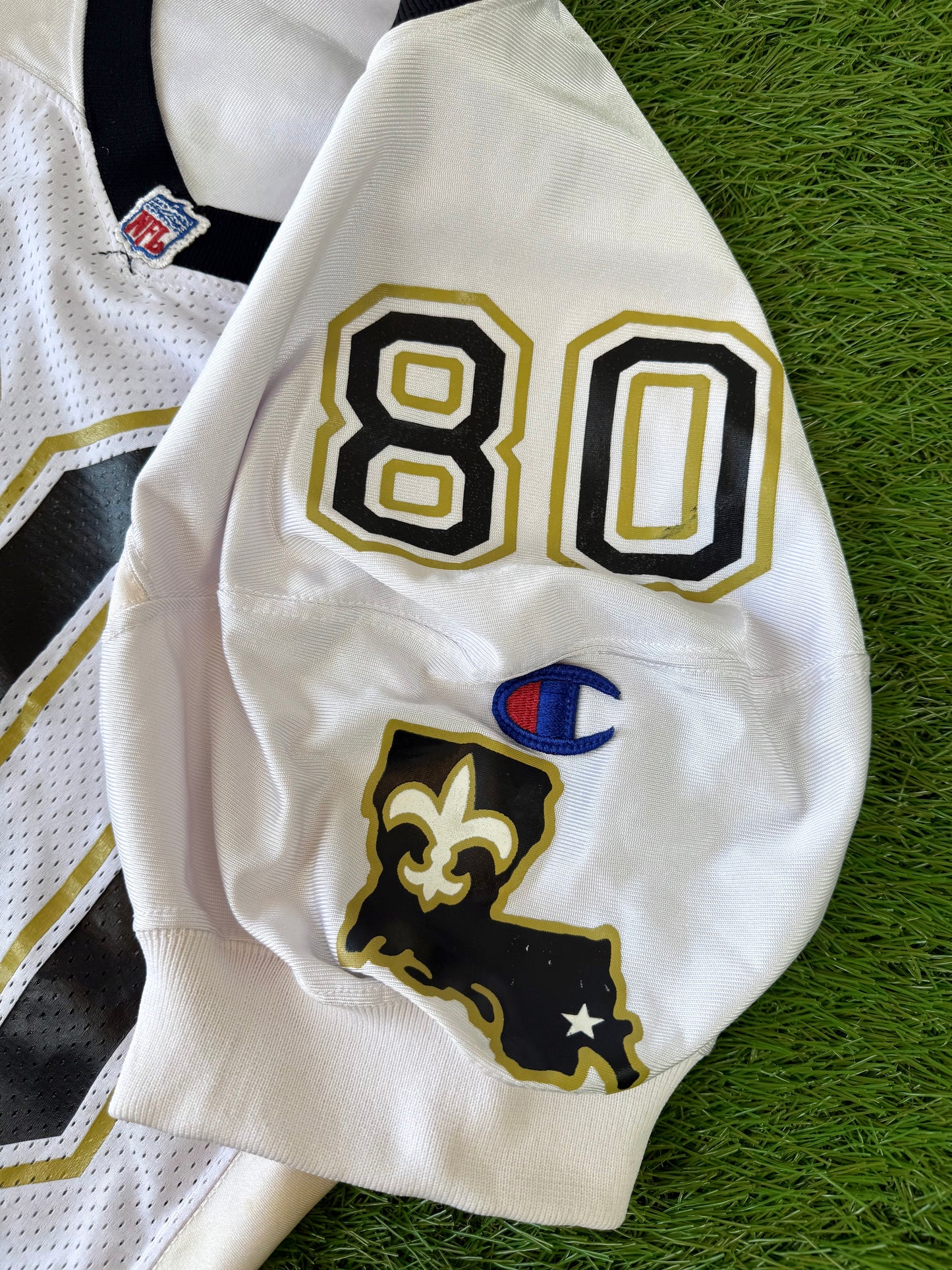 New Orleans Saints Marcus Dowdell Game Worn 1993 NFL Football Jersey (46/Large)