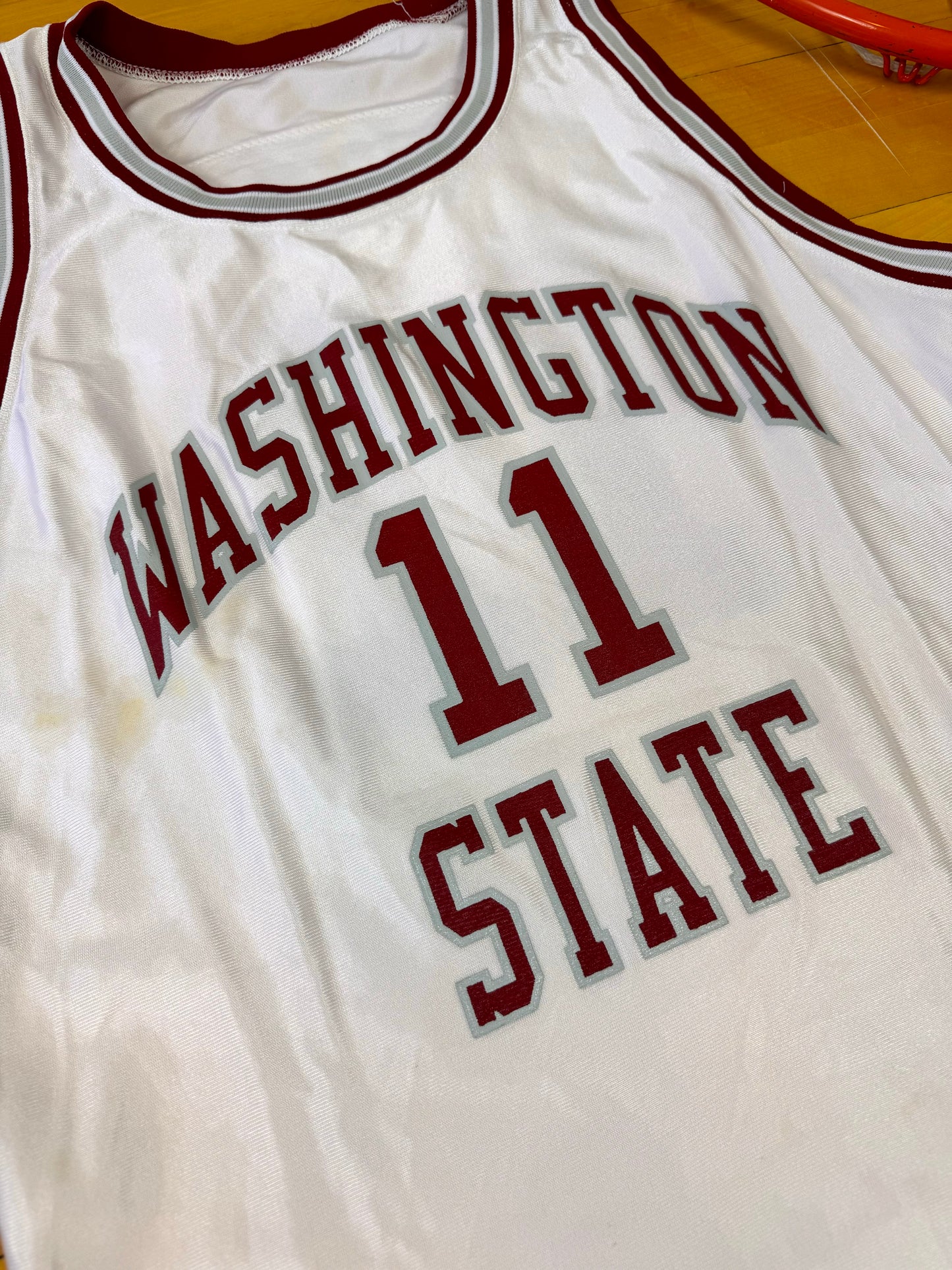 Washington State Cougars 1992-1993 Drew Bledsoe College Basketball Jersey (44/Large)