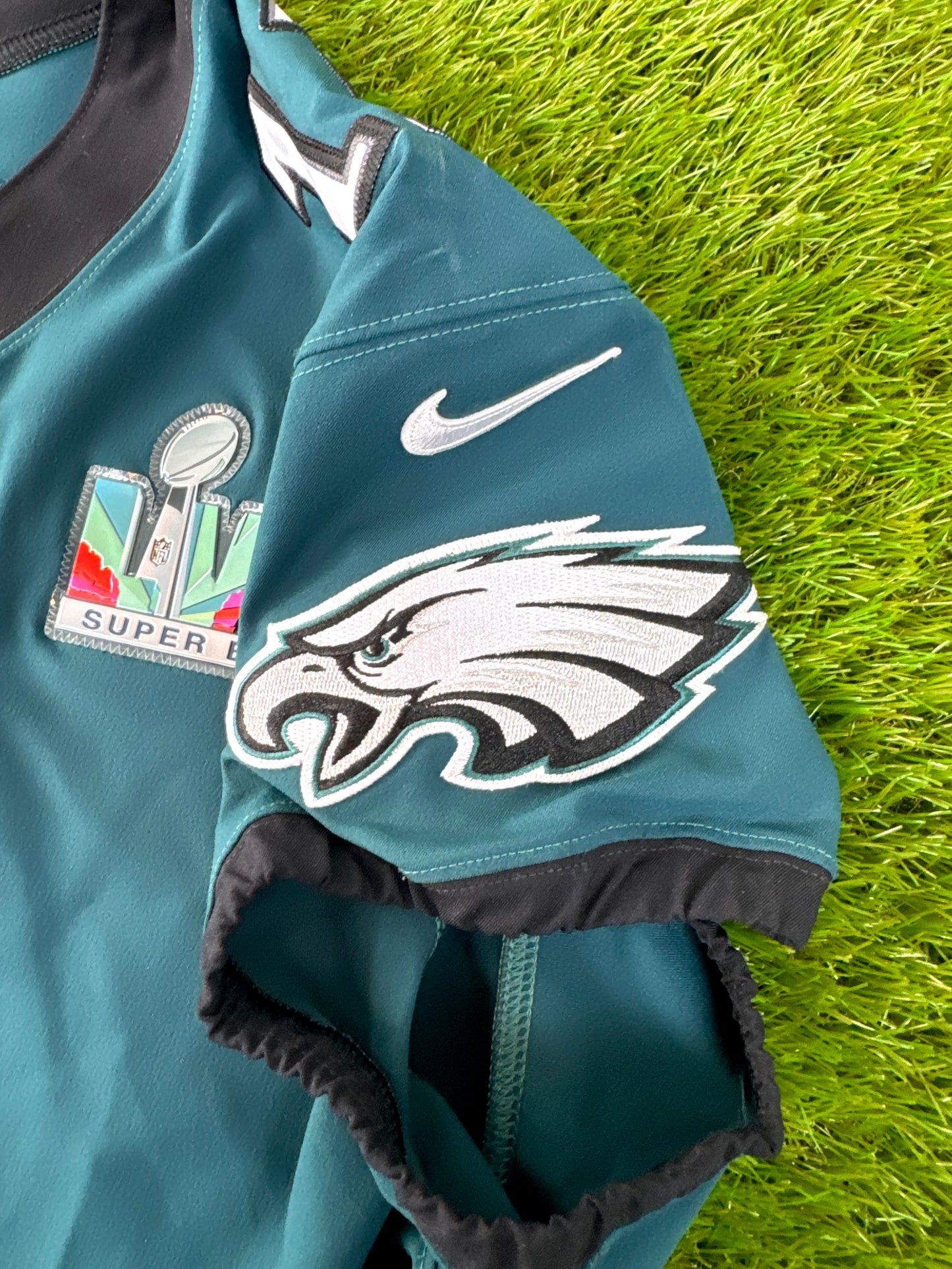 Philadelphia Eagles 2022 AJ Brown Super Bowl LVII NFL Football Jersey (52/XXL)