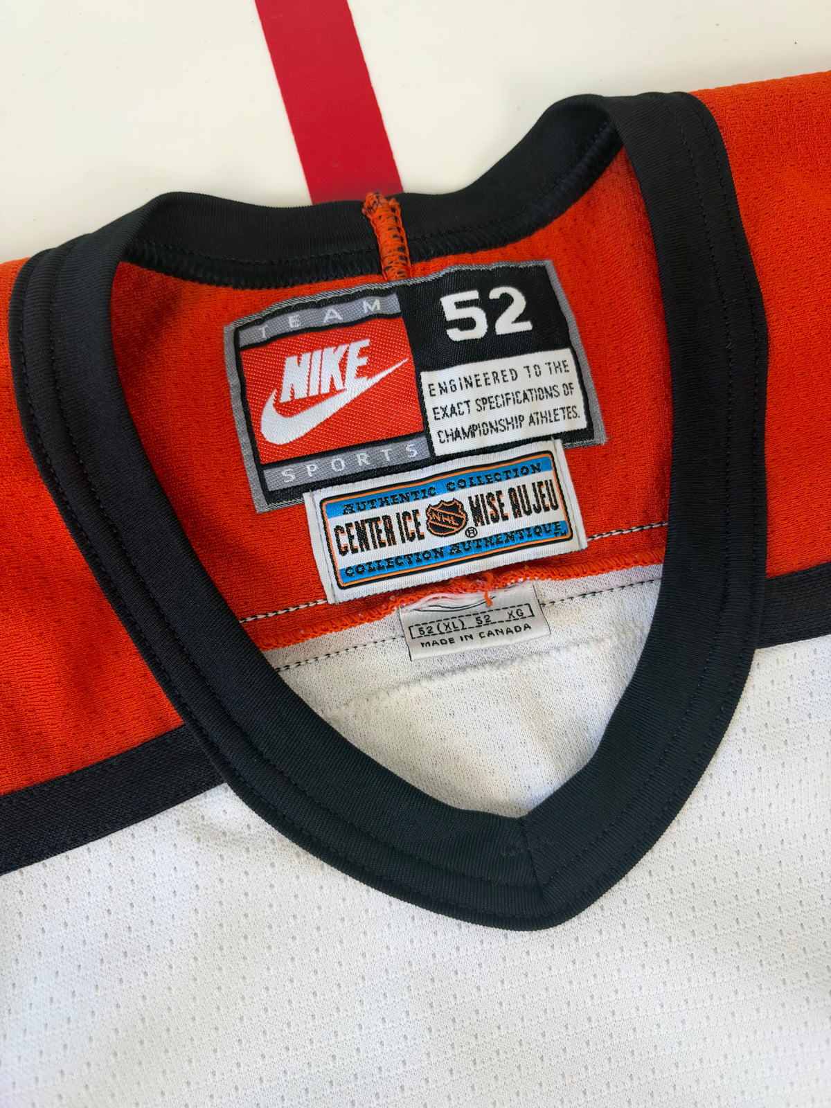 Philadelphia Flyers Rod Brind’Amour 1997 Stanley Cup Finals NHL Hockey Jersey (52/XL)